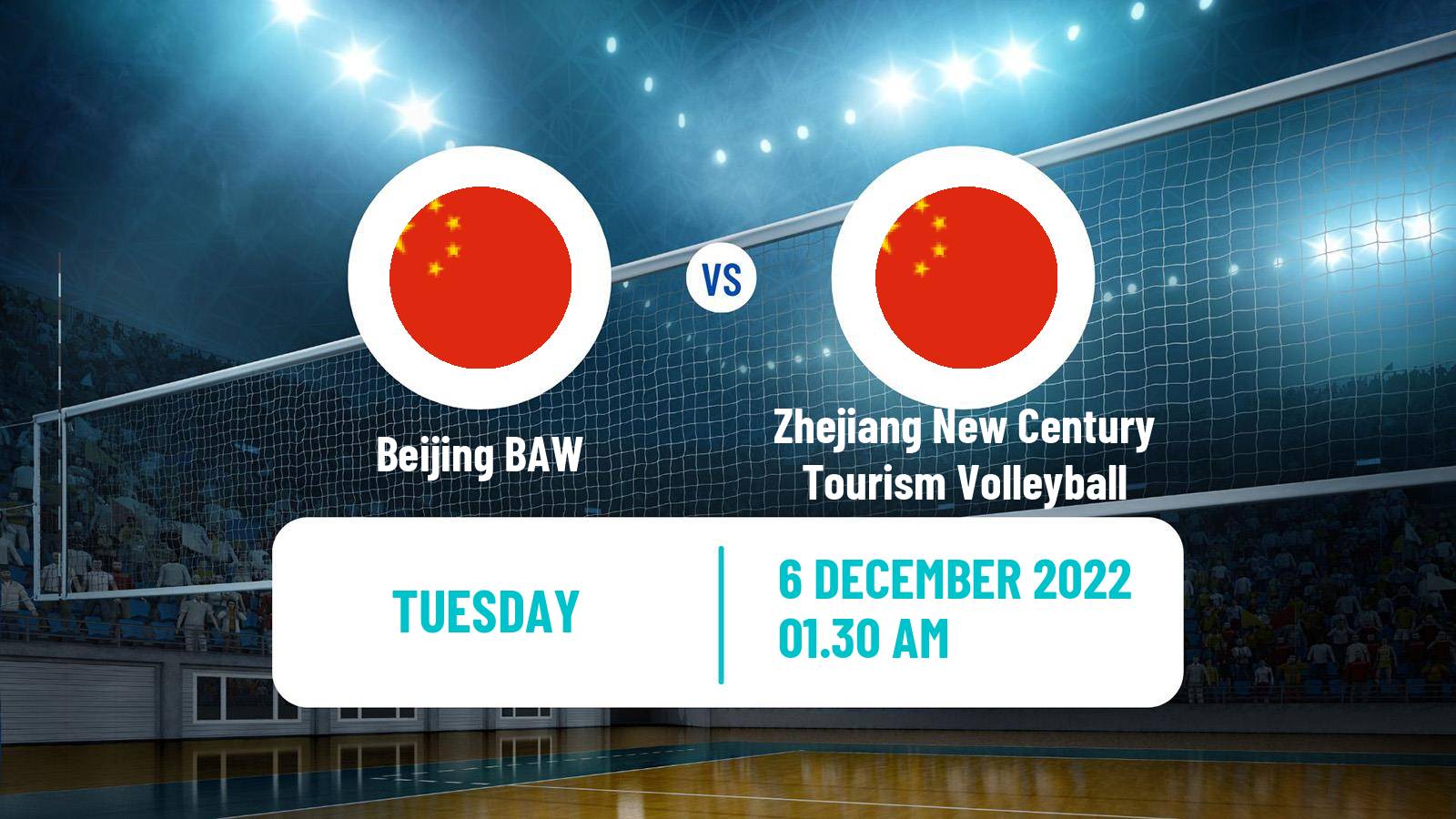 Volleyball Chinese CVL Women Beijing BAW - Zhejiang New Century Tourism Volleyball