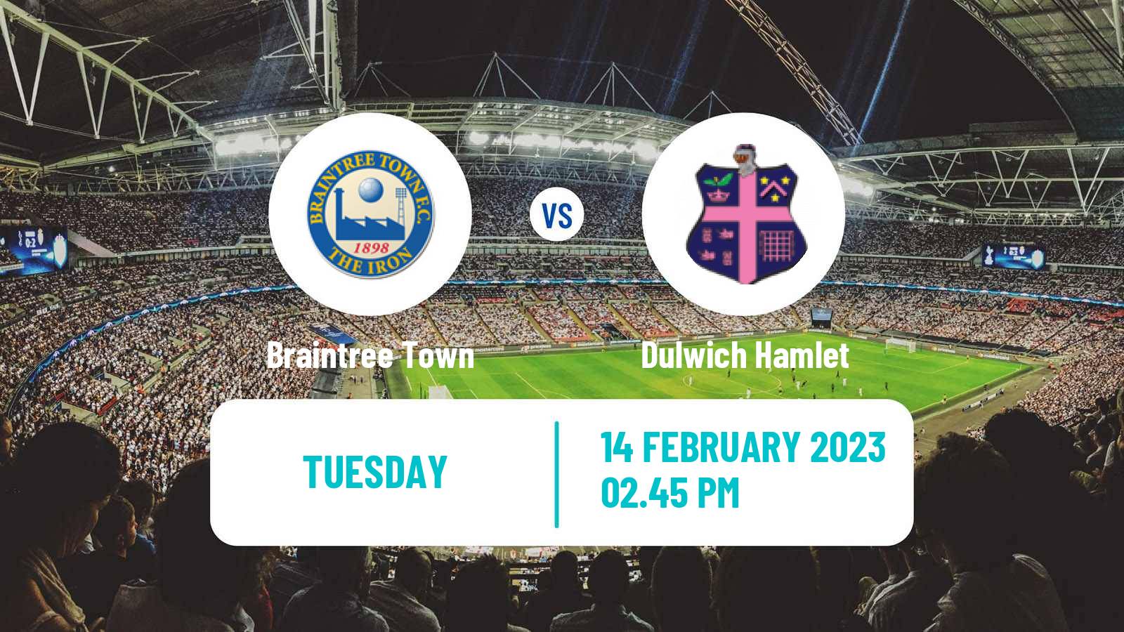 Soccer English National League South Braintree Town - Dulwich Hamlet