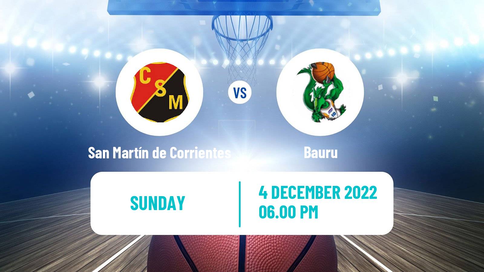 Basketball Basketball South American League San Martín de Corrientes - Bauru