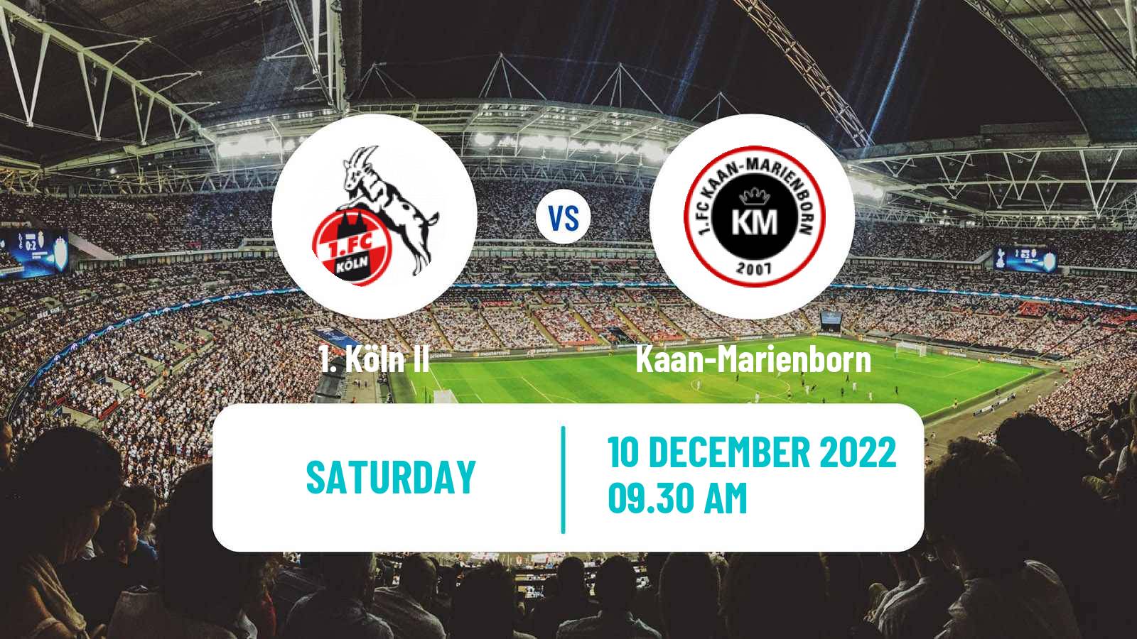 Soccer German Regionalliga West Köln II - Kaan-Marienborn