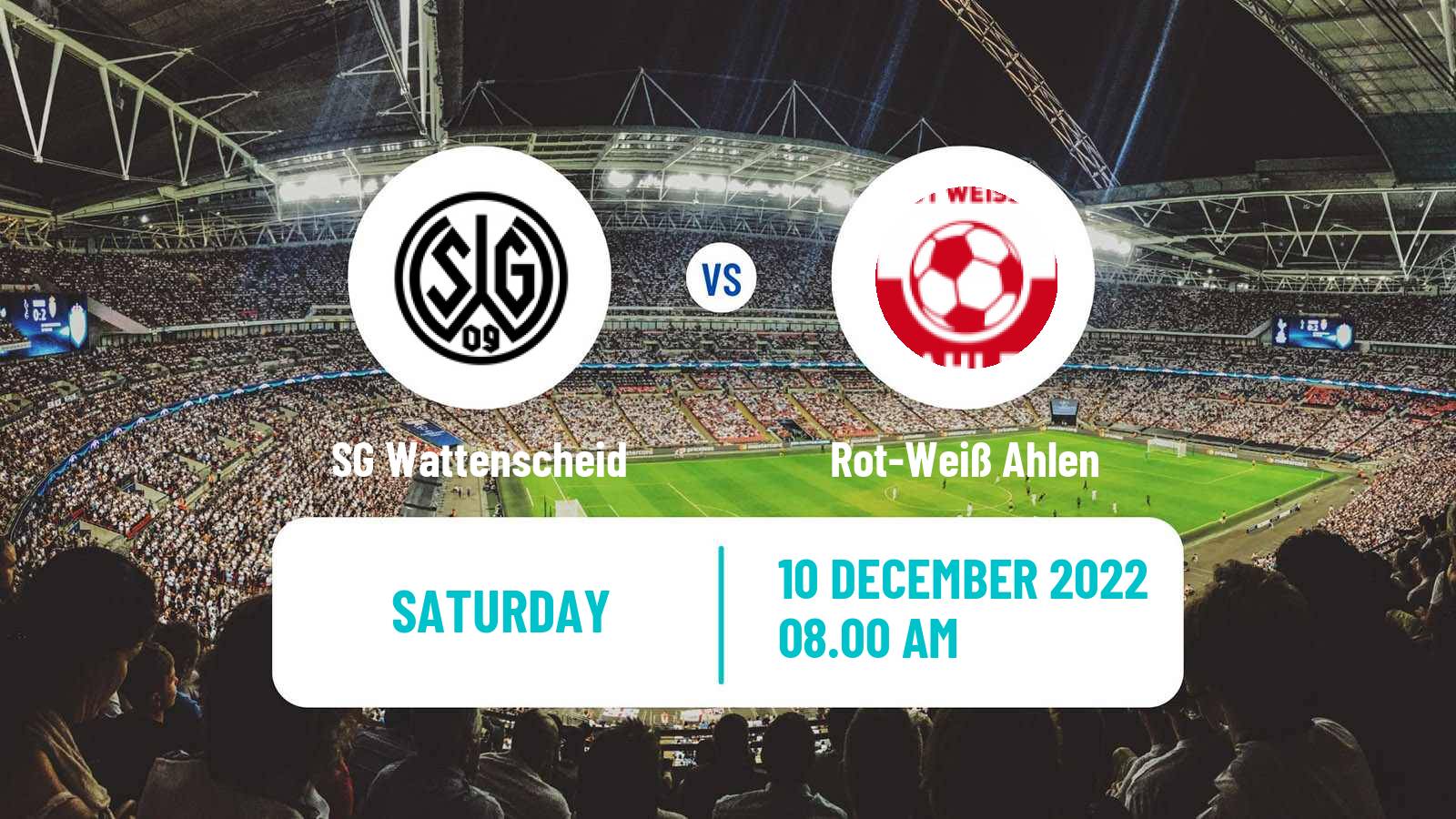 Soccer German Regionalliga West SG Wattenscheid - Rot-Weiß Ahlen