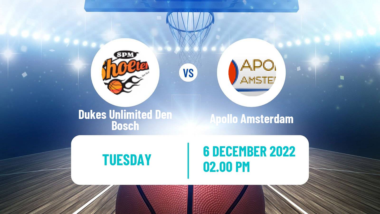 Basketball BNXT League Dukes Unlimited Den Bosch - Apollo Amsterdam