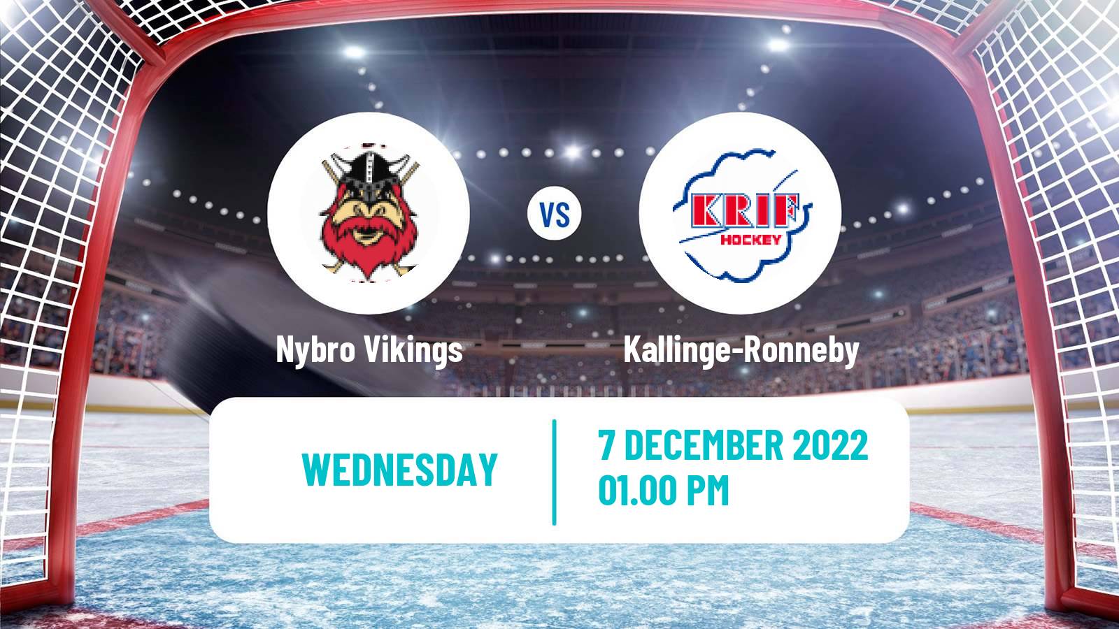 Hockey Swedish HockeyEttan Sodra Nybro Vikings - Kallinge-Ronneby