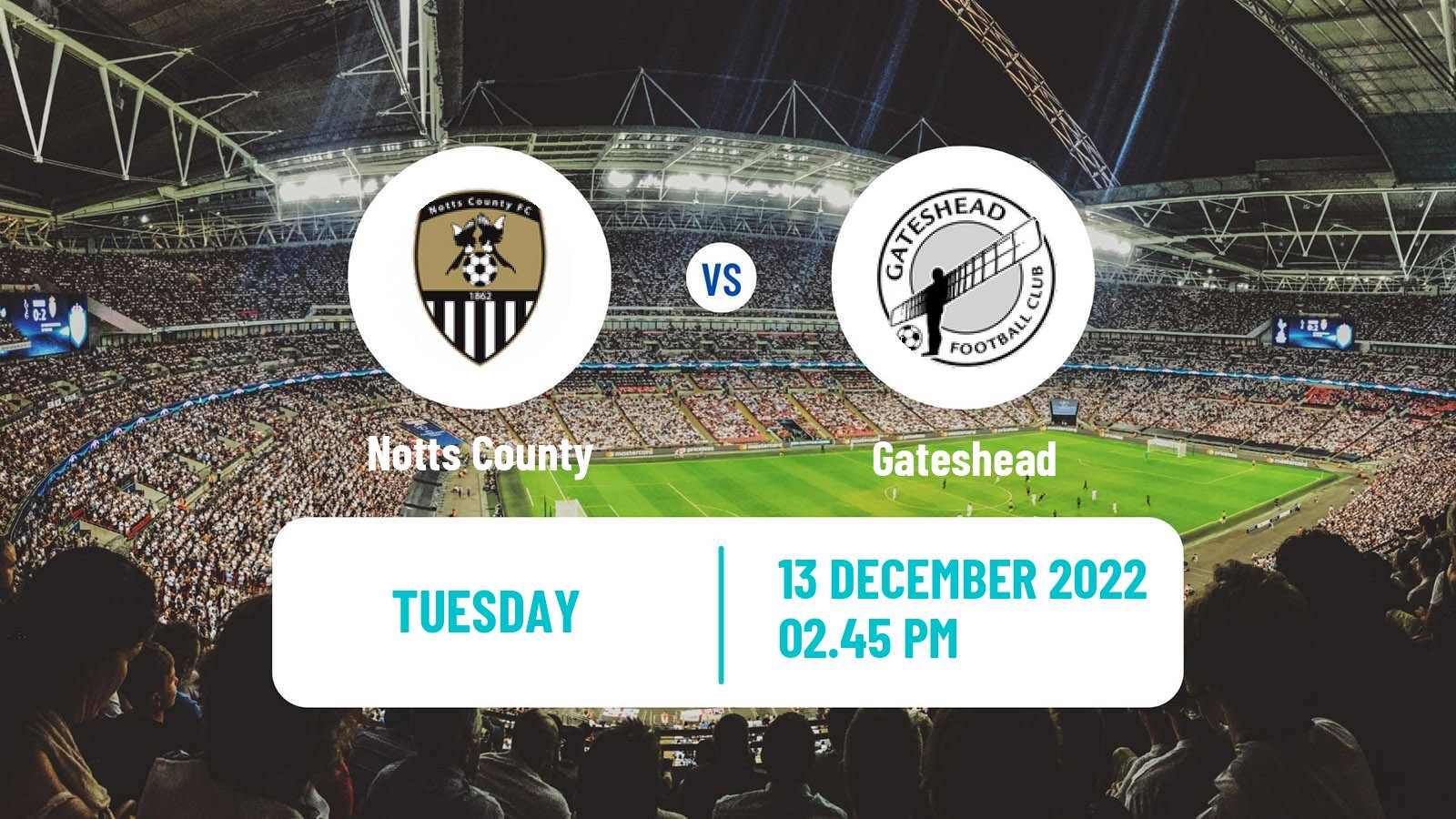 Soccer English National League Notts County - Gateshead