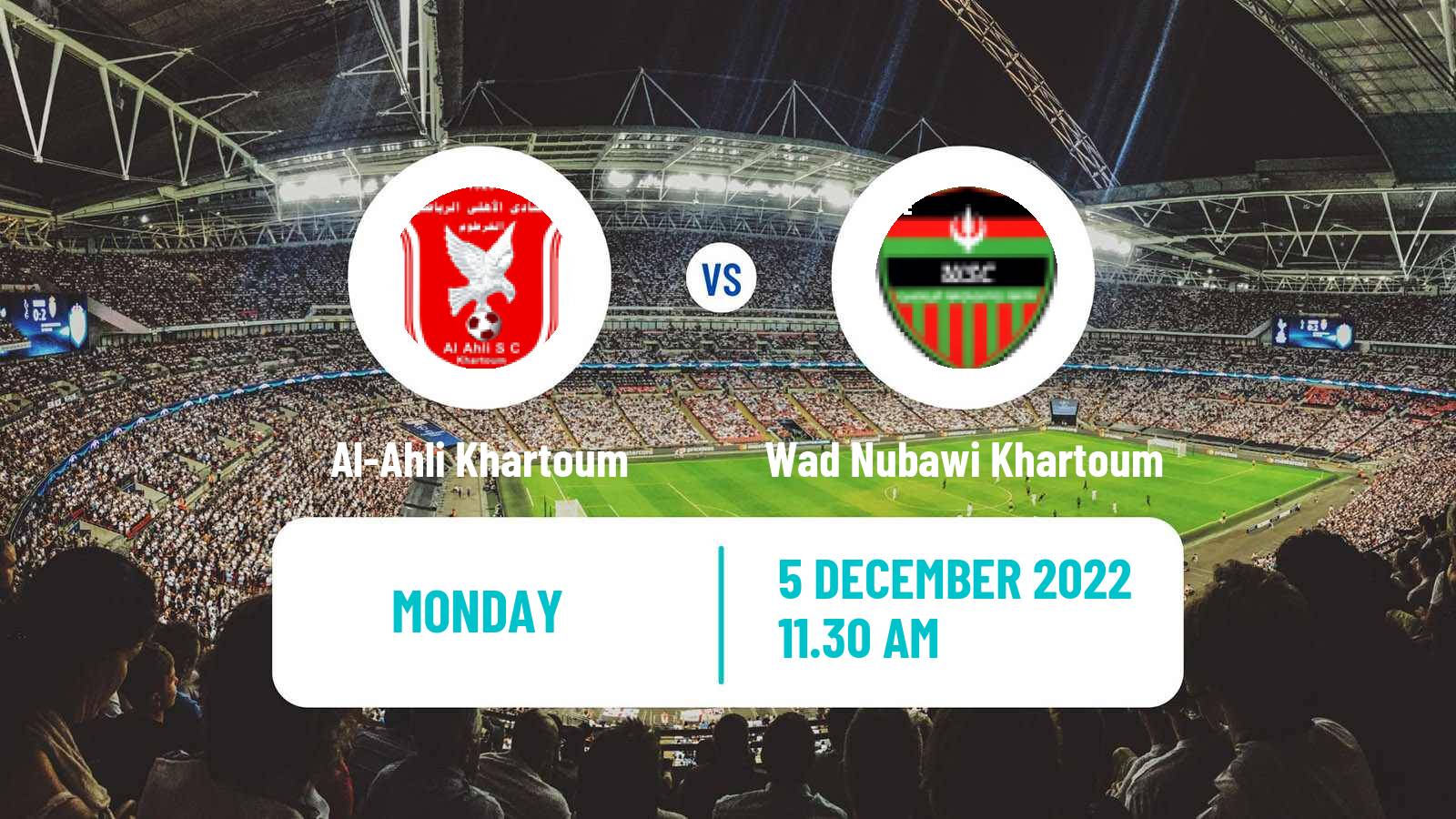 Soccer Sudan Premier League Al-Ahli Khartoum - Wad Nubawi Khartoum