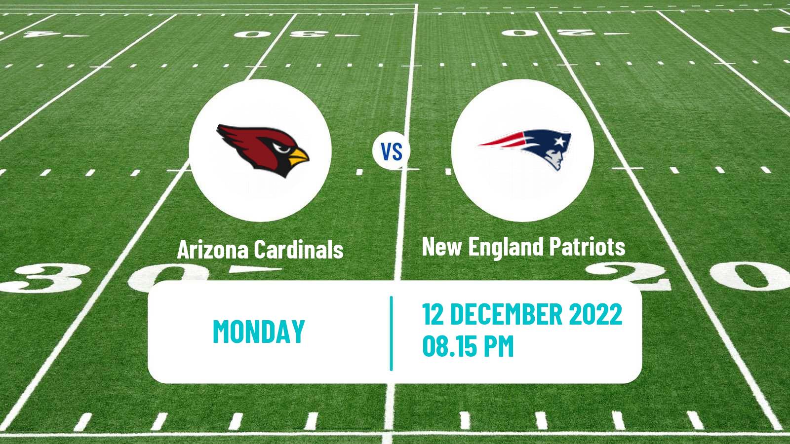 American football NFL Arizona Cardinals - New England Patriots