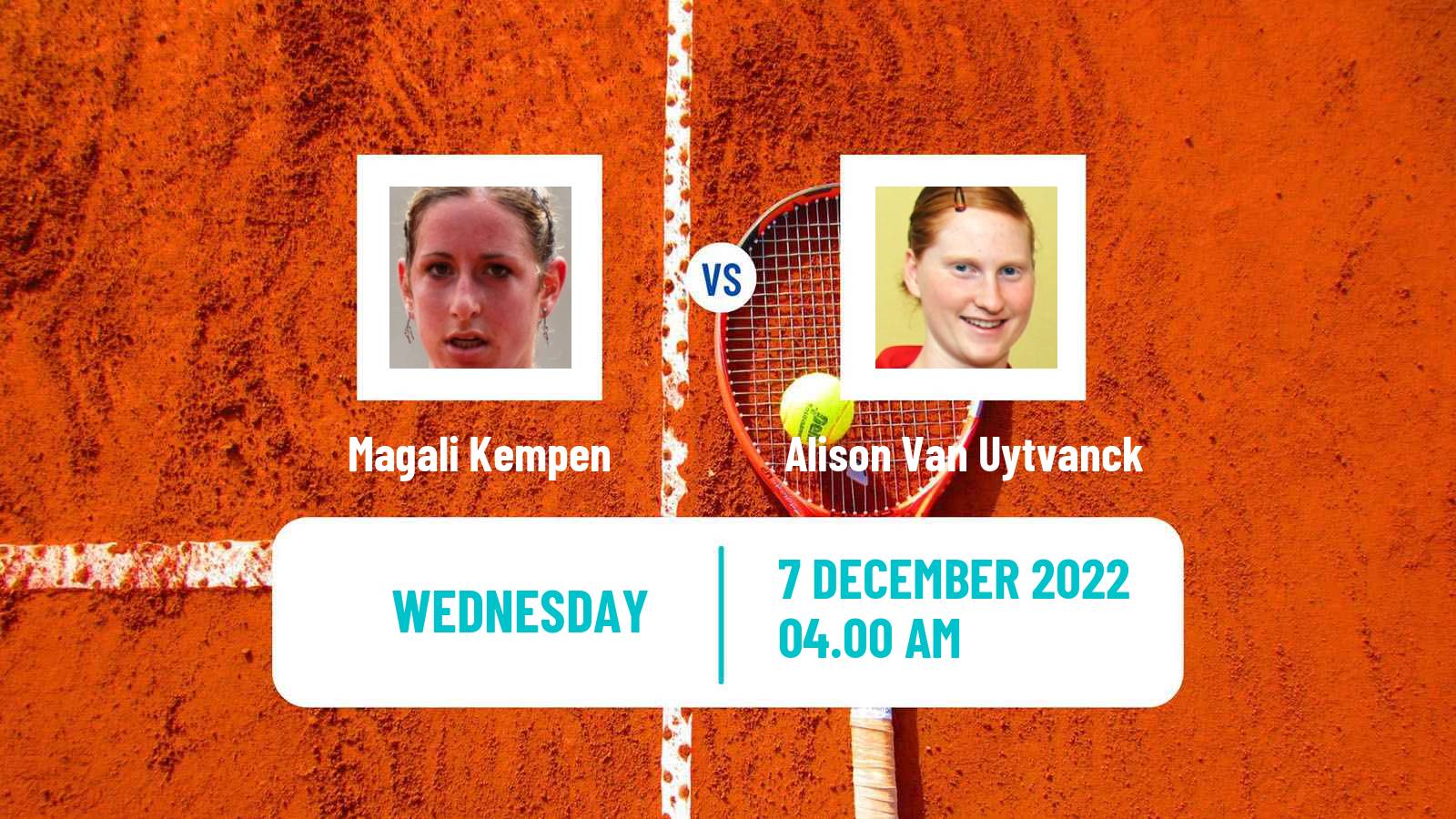 Tennis ATP Challenger Magali Kempen - Alison Van Uytvanck