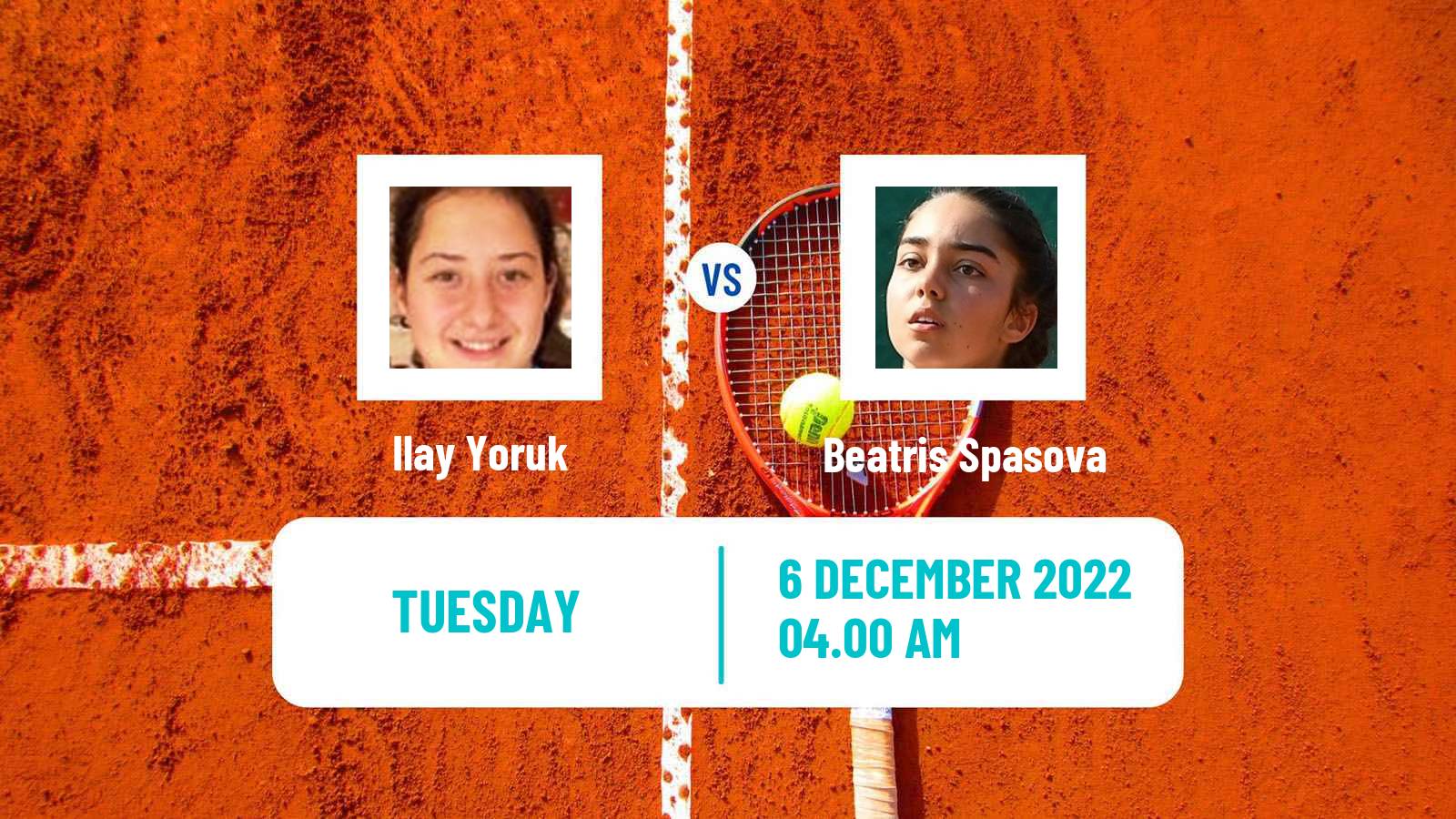 Tennis ITF Tournaments Ilay Yoruk - Beatris Spasova