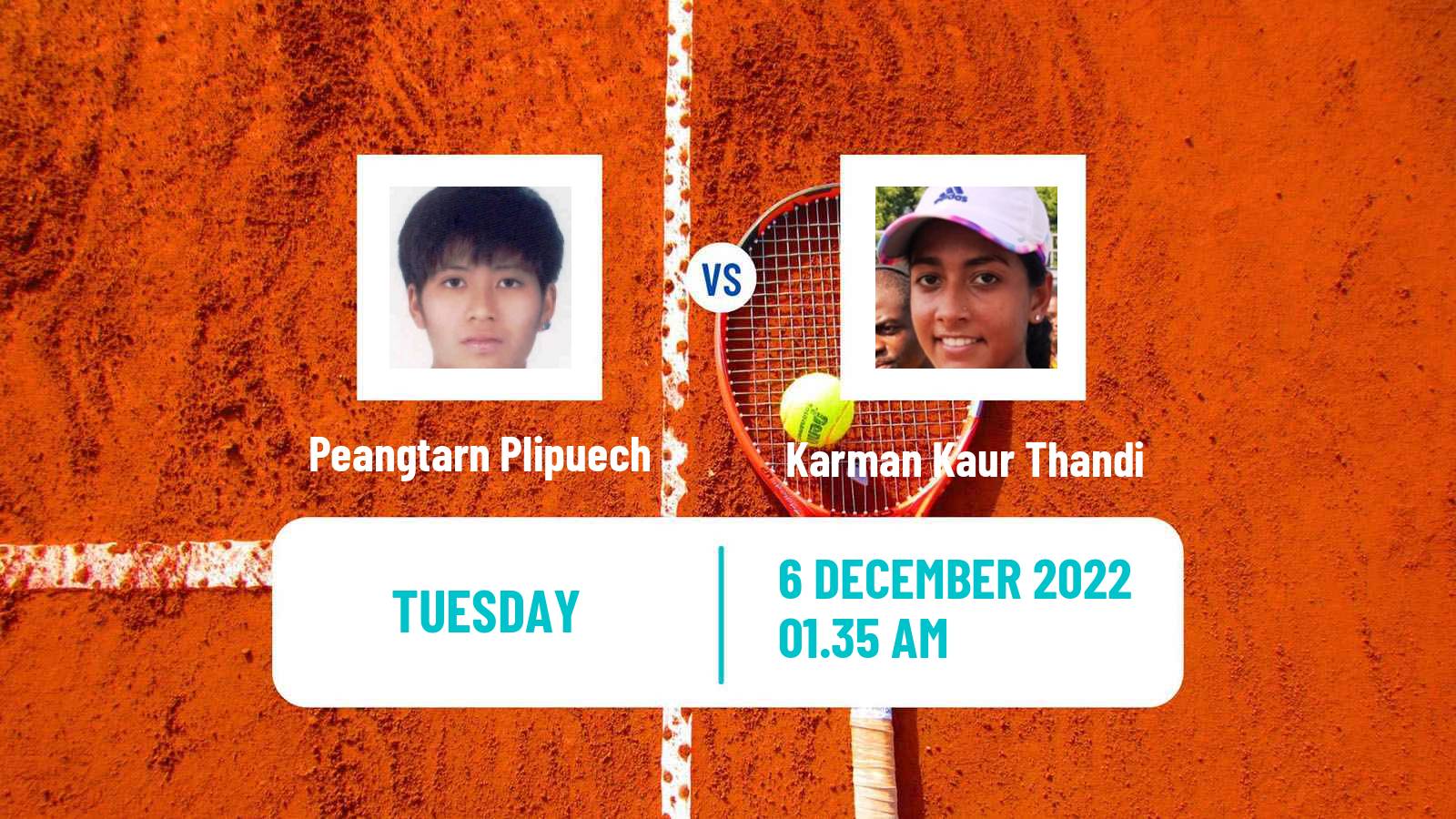 Tennis ITF Tournaments Peangtarn Plipuech - Karman Kaur Thandi