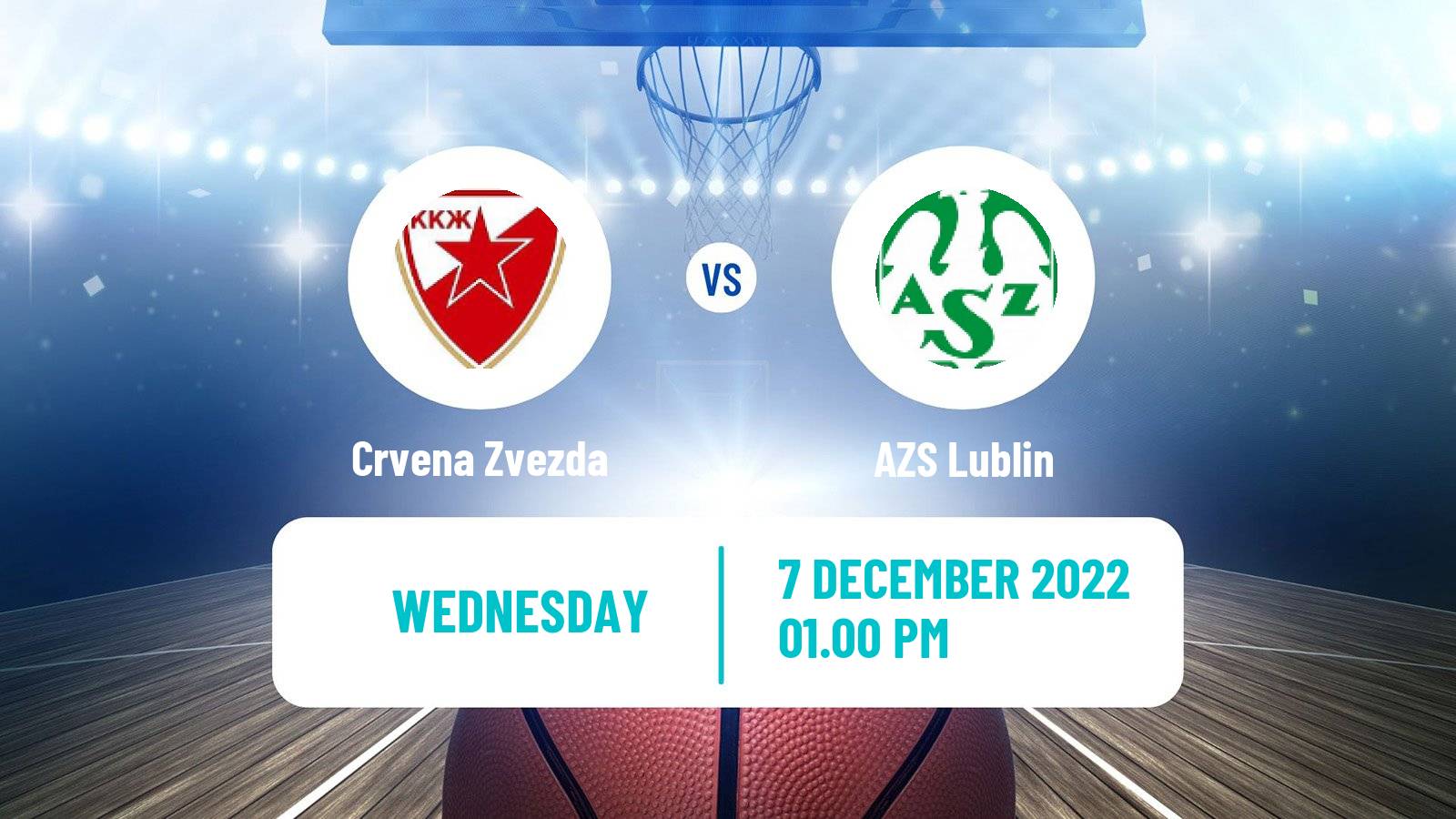 Basketball Eurocup Women Crvena Zvezda - AZS Lublin
