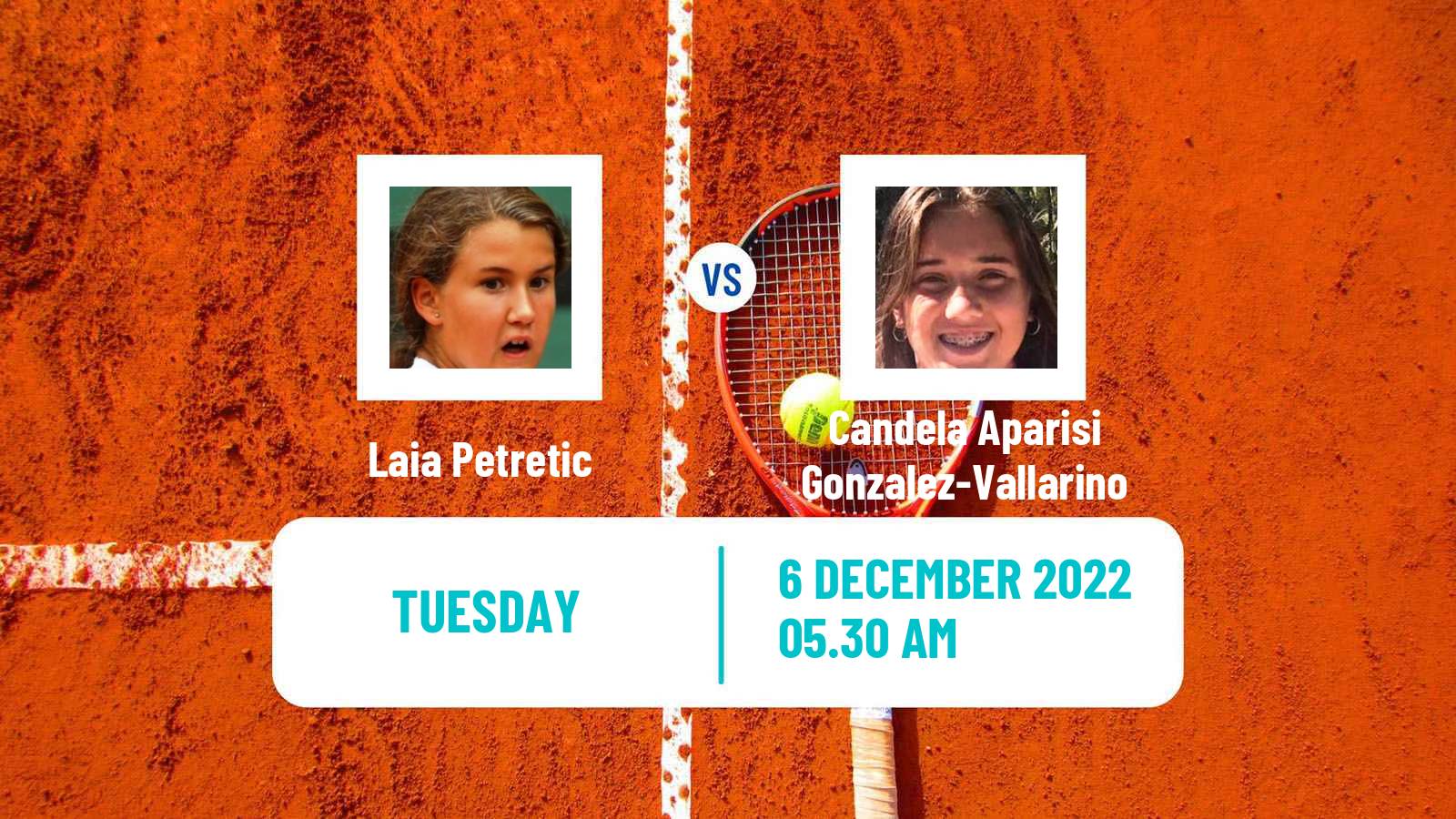 Tennis ITF Tournaments Laia Petretic - Candela Aparisi Gonzalez-Vallarino