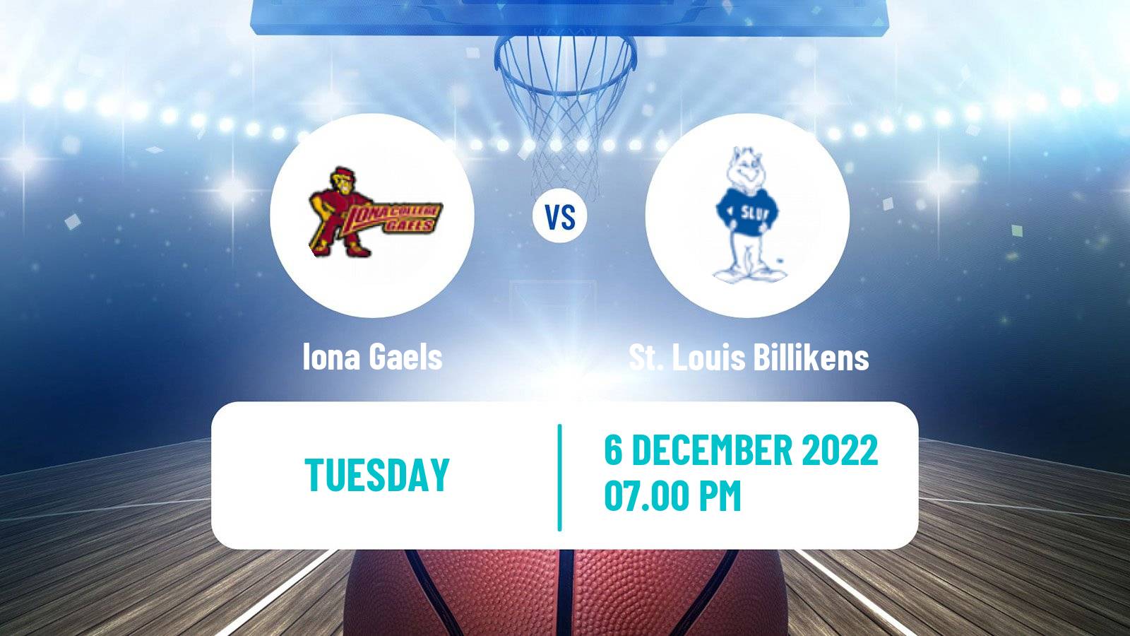 Basketball NCAA College Basketball Iona Gaels - St. Louis Billikens