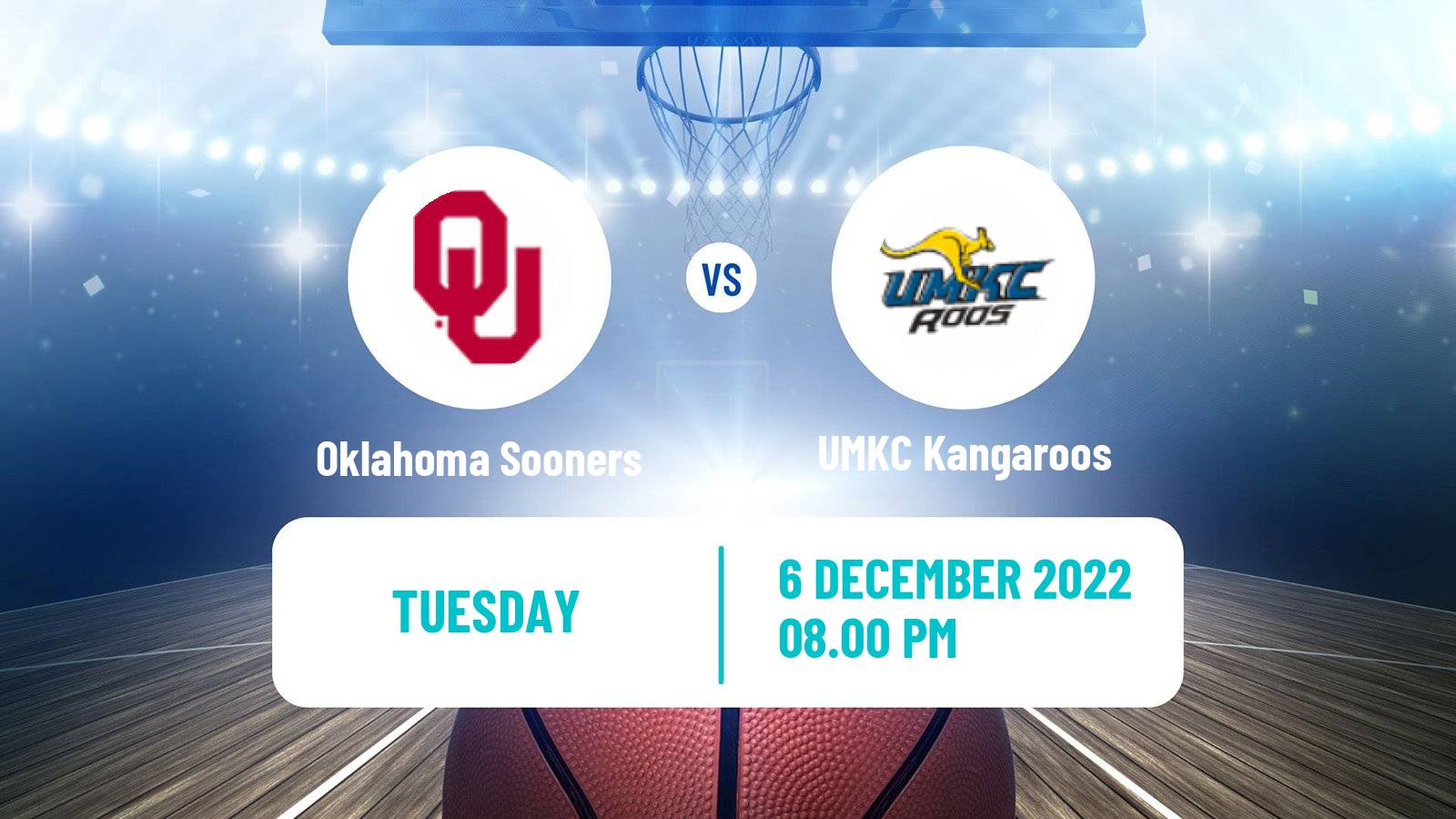 Basketball NCAA College Basketball Oklahoma Sooners - UMKC Kangaroos