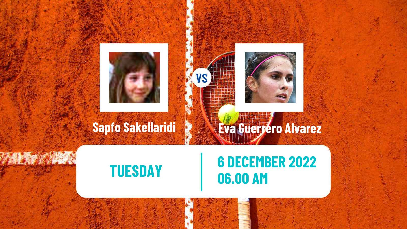 Tennis ITF Tournaments Sapfo Sakellaridi - Eva Guerrero Alvarez