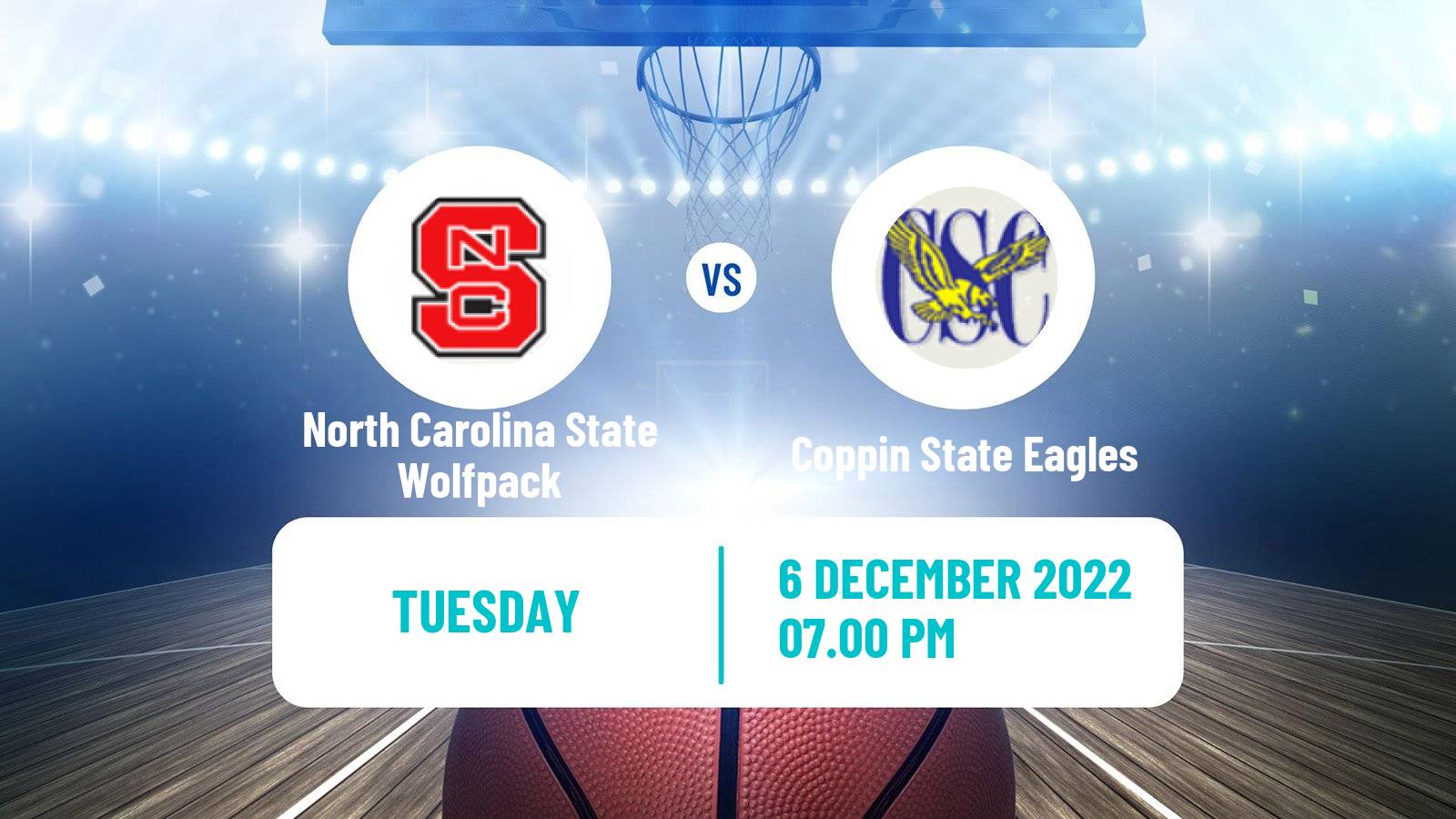 Basketball NCAA College Basketball North Carolina State Wolfpack - Coppin State Eagles