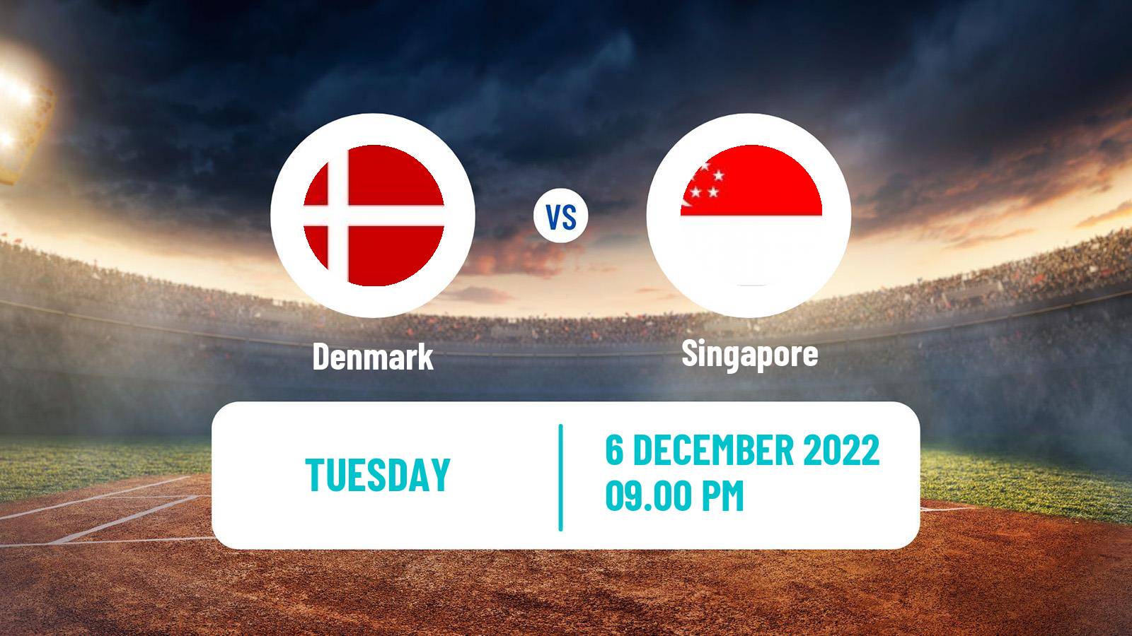 Cricket CWC Challenge League Cricket Denmark - Singapore