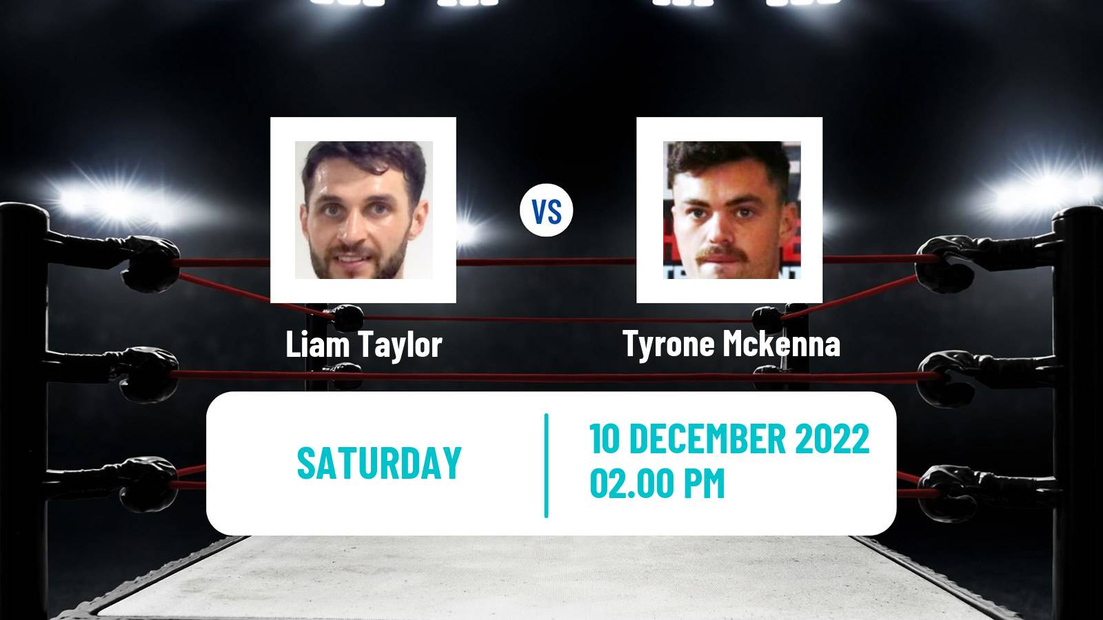 Boxing Boxing Liam Taylor - Tyrone Mckenna