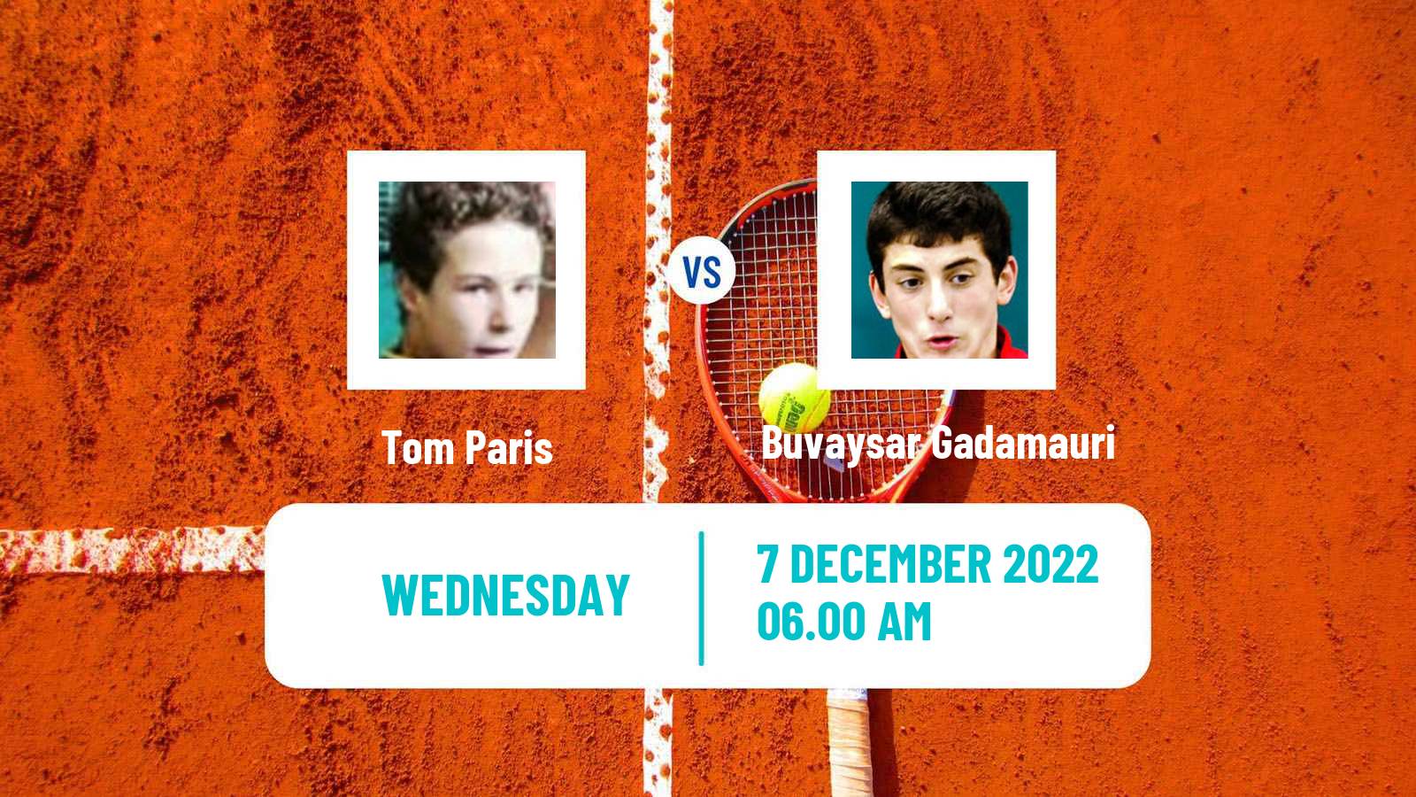 Tennis ITF Tournaments Tom Paris - Buvaysar Gadamauri