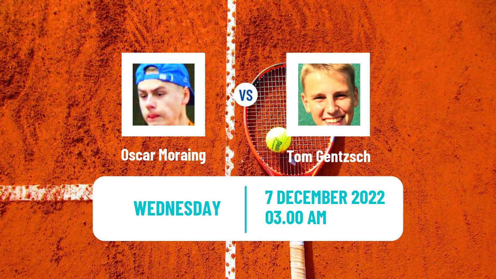 Tennis ITF Tournaments Oscar Moraing - Tom Gentzsch