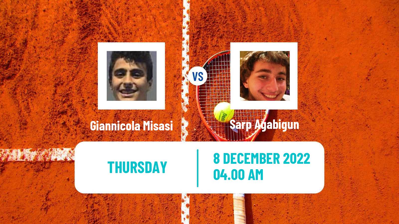 Tennis ITF Tournaments Giannicola Misasi - Sarp Agabigun