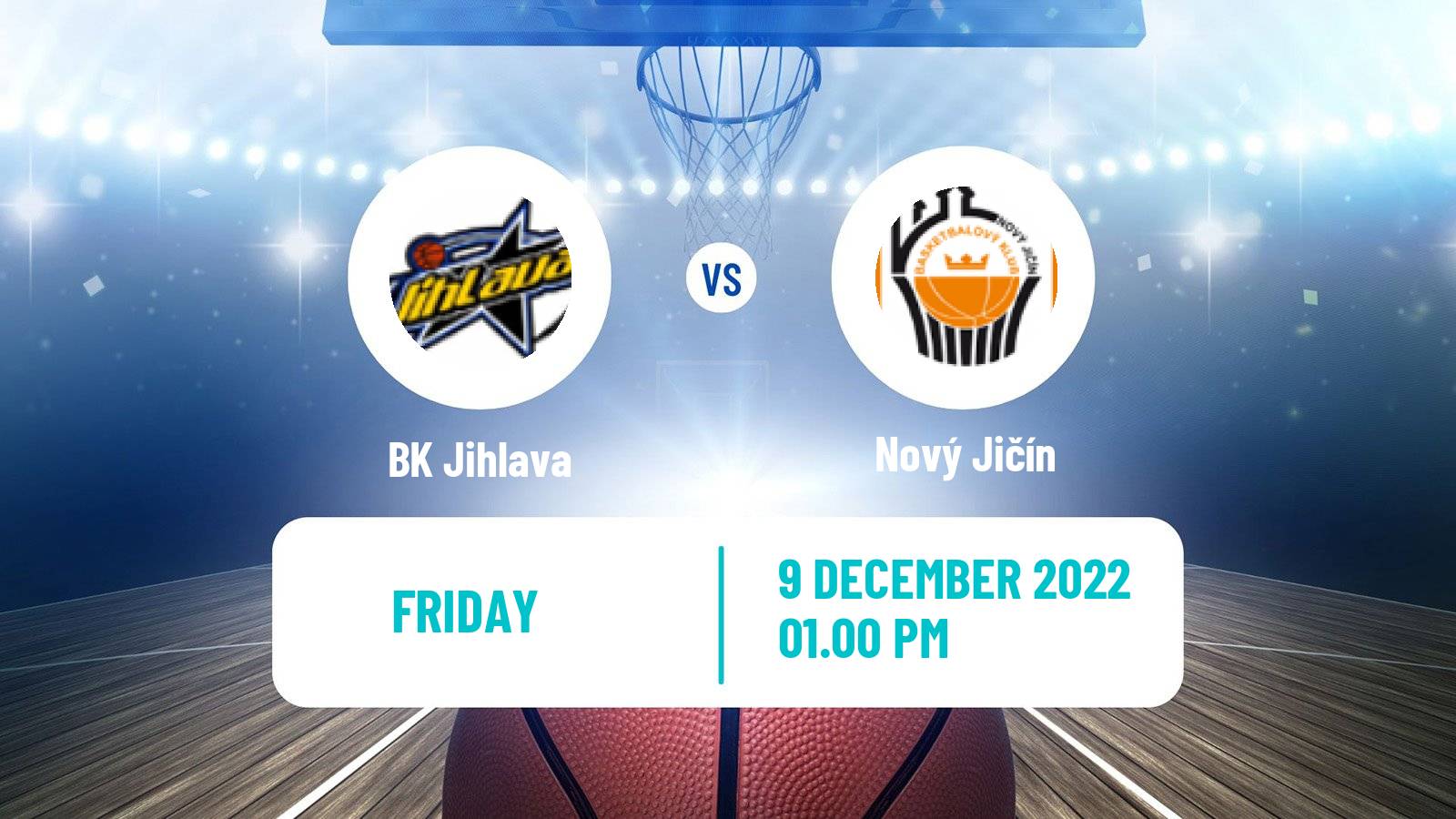 Basketball Czech 1 Liga Basketball Jihlava - Nový Jičín