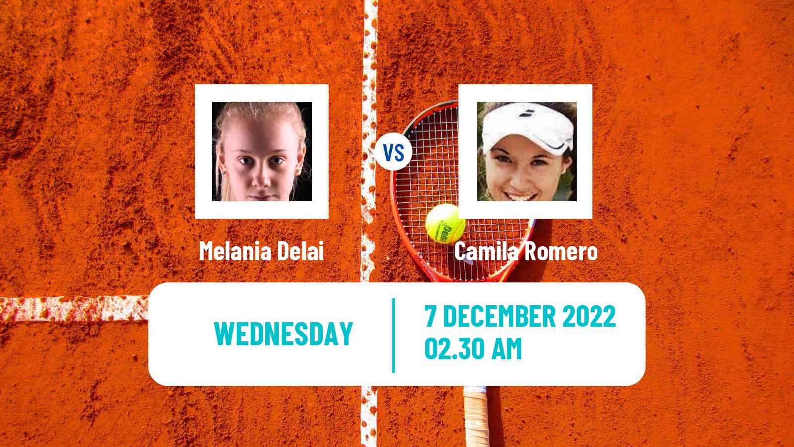 Tennis ITF Tournaments Melania Delai - Camila Romero