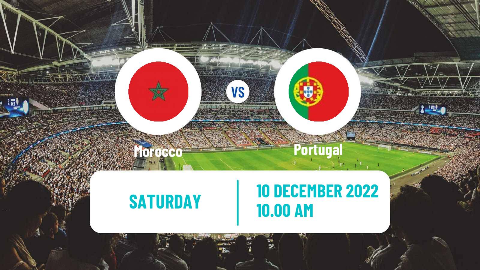 Soccer FIFA World Cup Morocco - Portugal