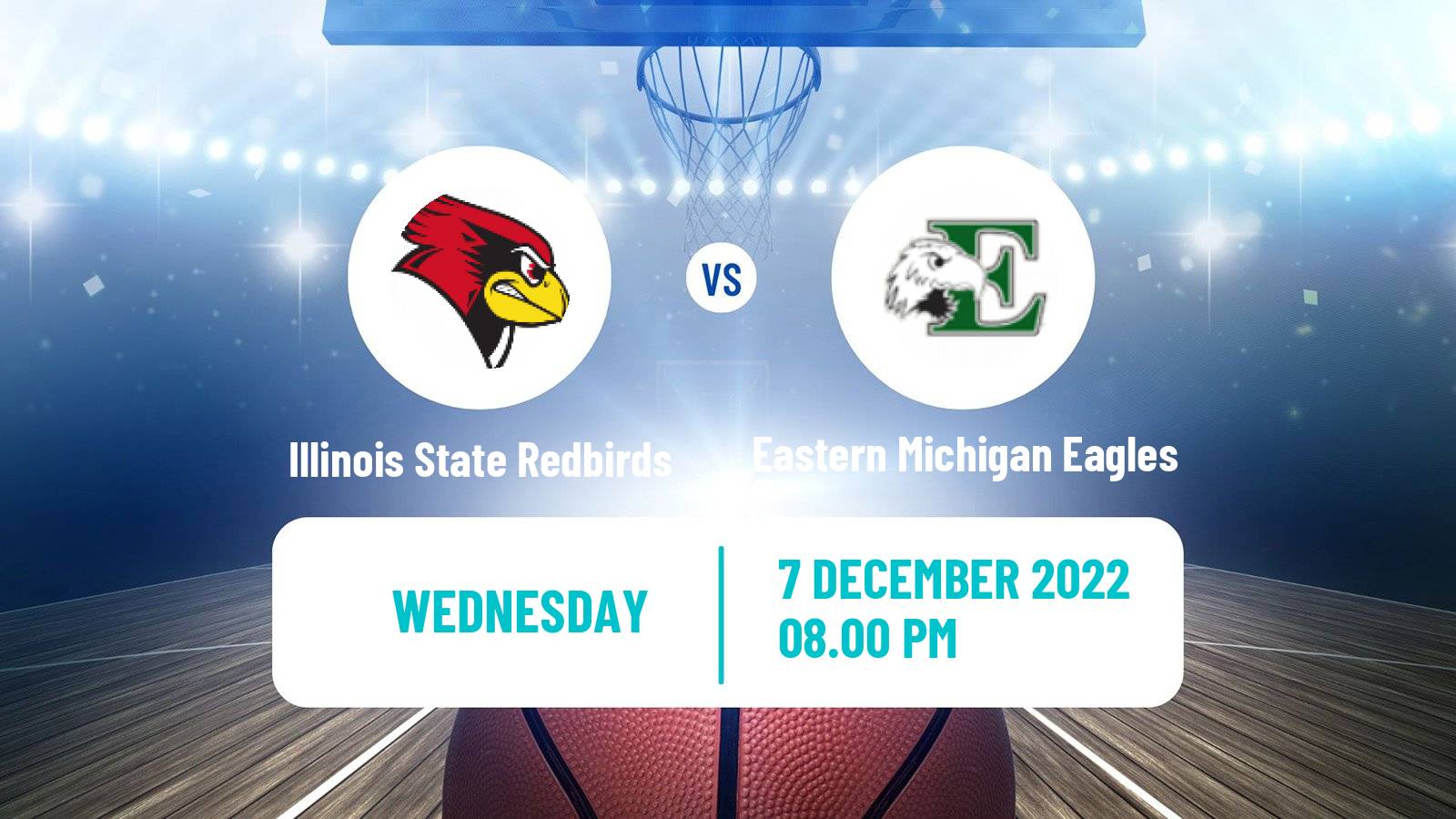 Basketball NCAA College Basketball Illinois State Redbirds - Eastern Michigan Eagles