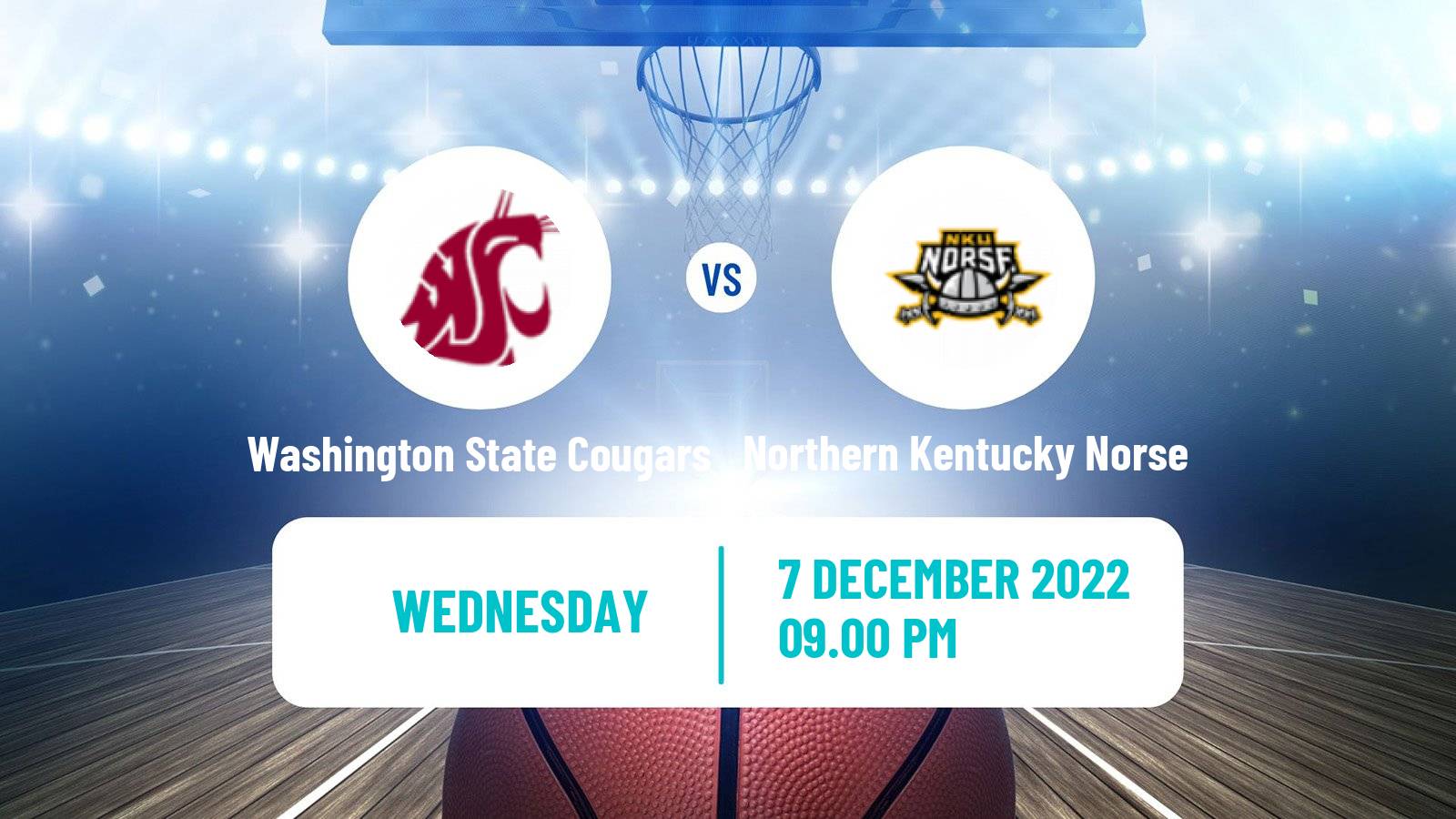 Basketball NCAA College Basketball Washington State Cougars - Northern Kentucky Norse