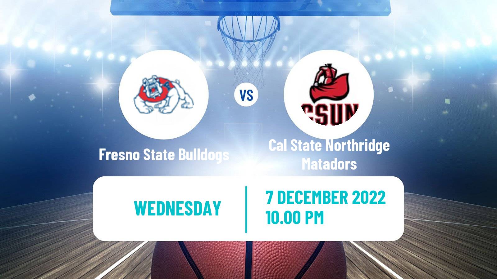 Basketball NCAA College Basketball Fresno State Bulldogs - Cal State Northridge Matadors