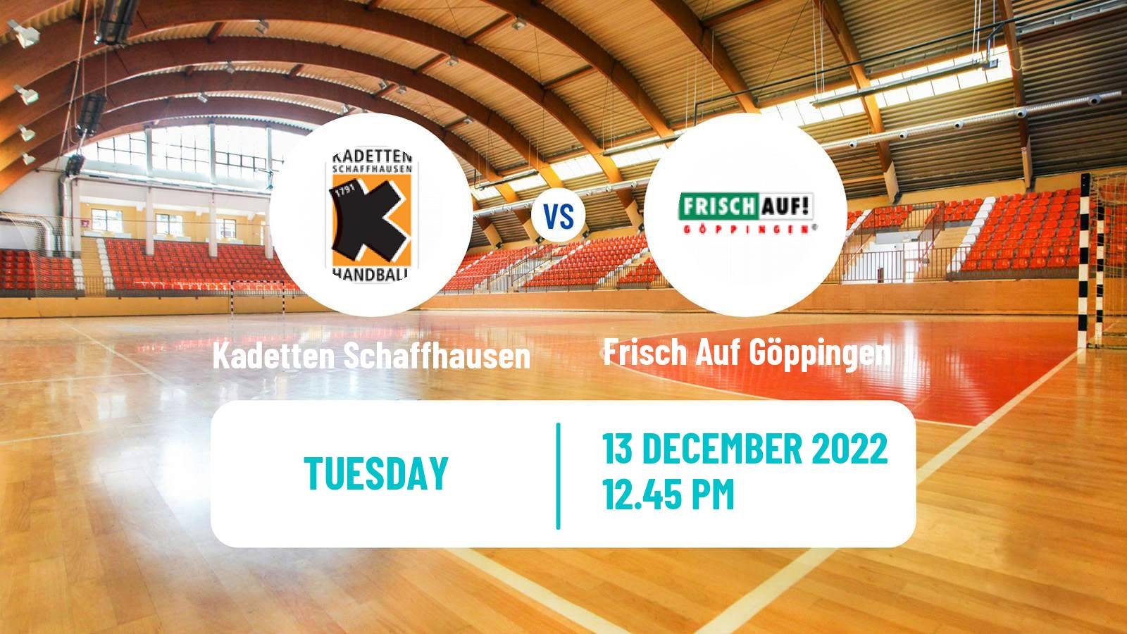 Handball EHF European League Kadetten Schaffhausen - Frisch Auf Göppingen