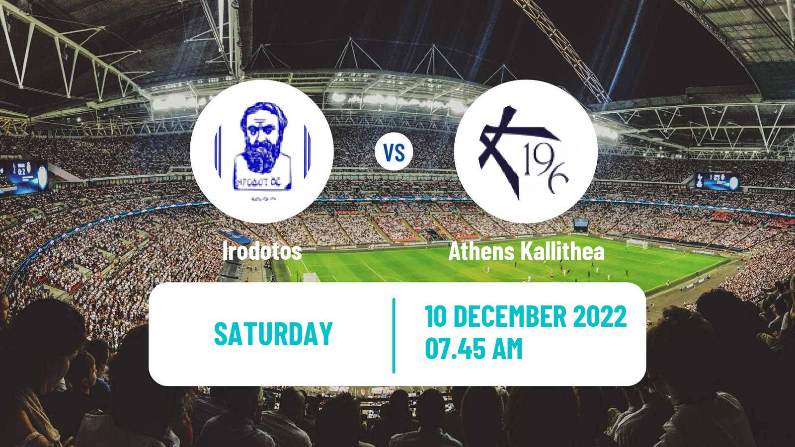 Soccer Greek Super League 2 Irodotos - Athens Kallithea