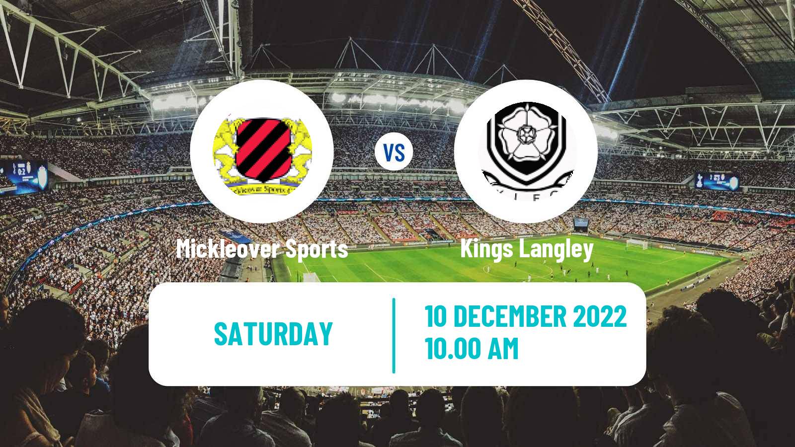 Soccer English Southern League Central Division Mickleover Sports - Kings Langley