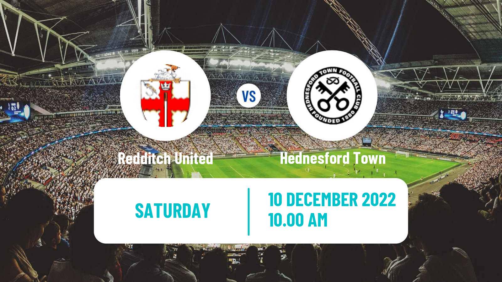 Soccer English Southern League Central Division Redditch United - Hednesford Town