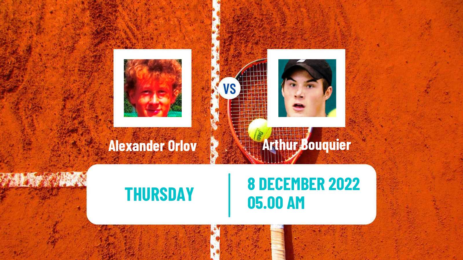 Tennis ITF Tournaments Alexander Orlov - Arthur Bouquier