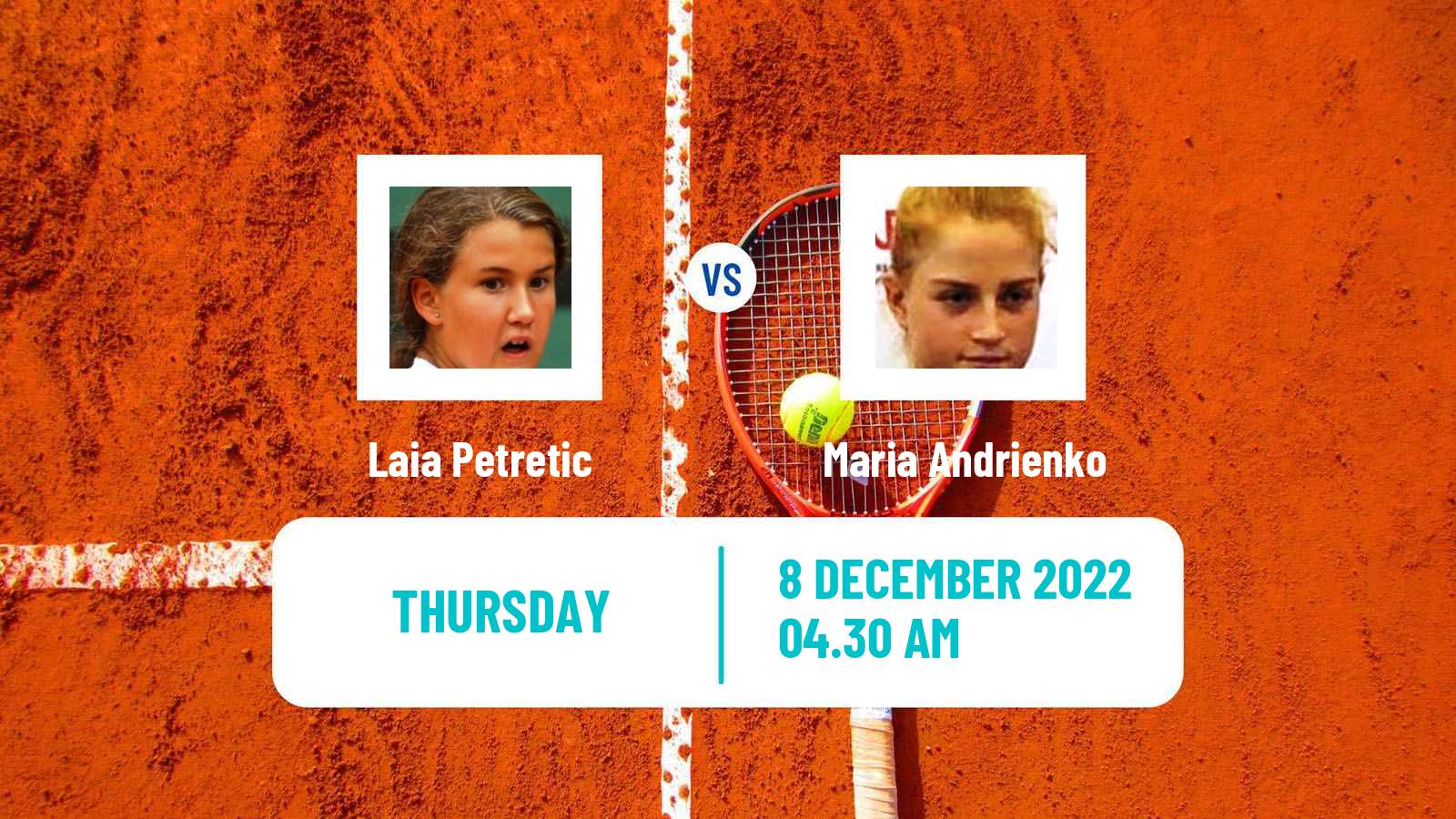 Tennis ITF Tournaments Laia Petretic - Maria Andrienko
