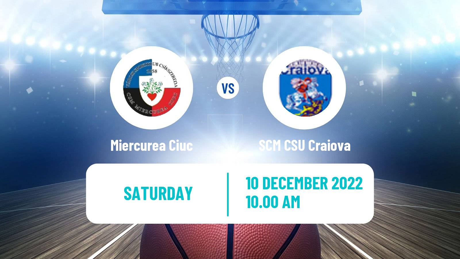 Basketball Romanian Divizia A Basketball Miercurea Ciuc - SCM CSU Craiova