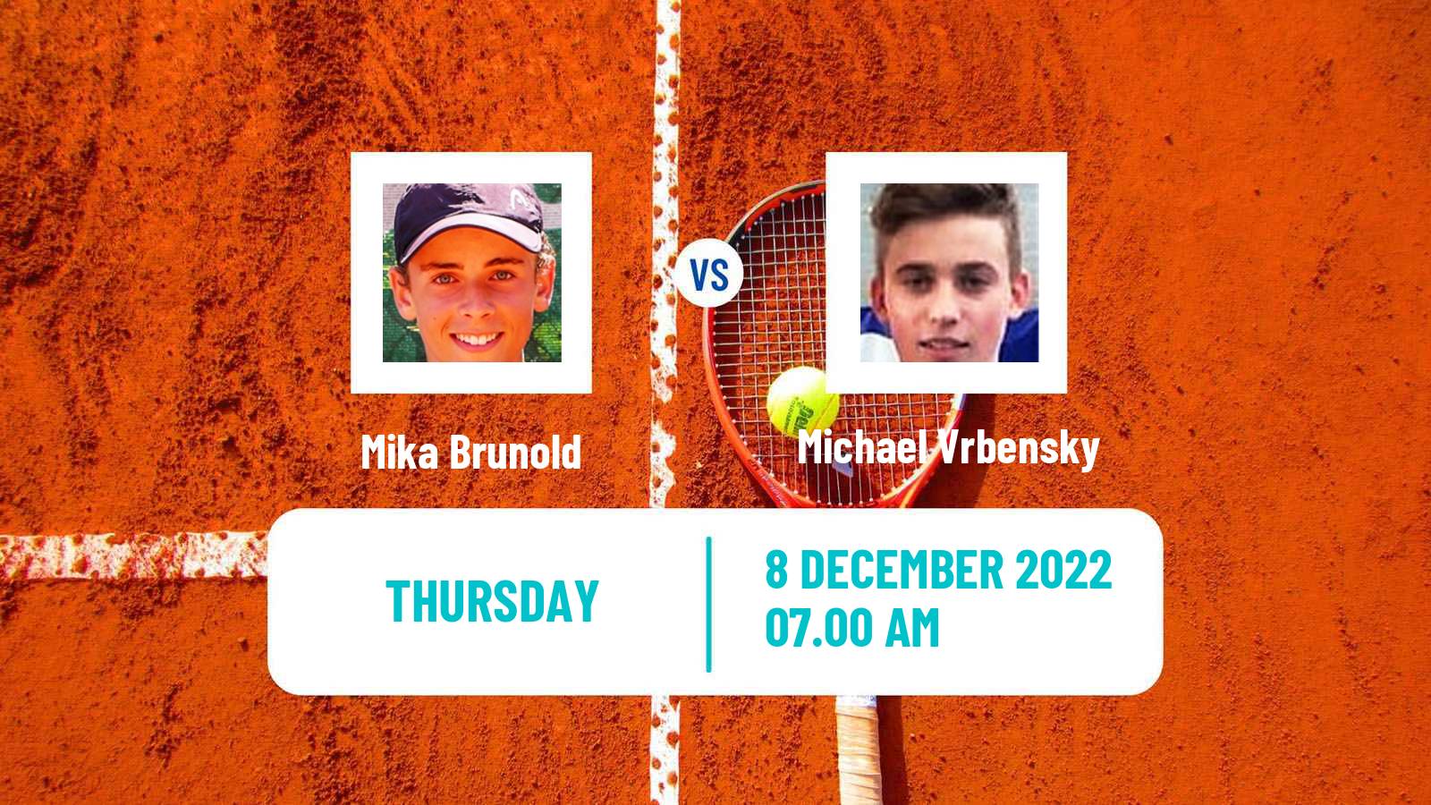 Tennis ITF Tournaments Mika Brunold - Michael Vrbensky