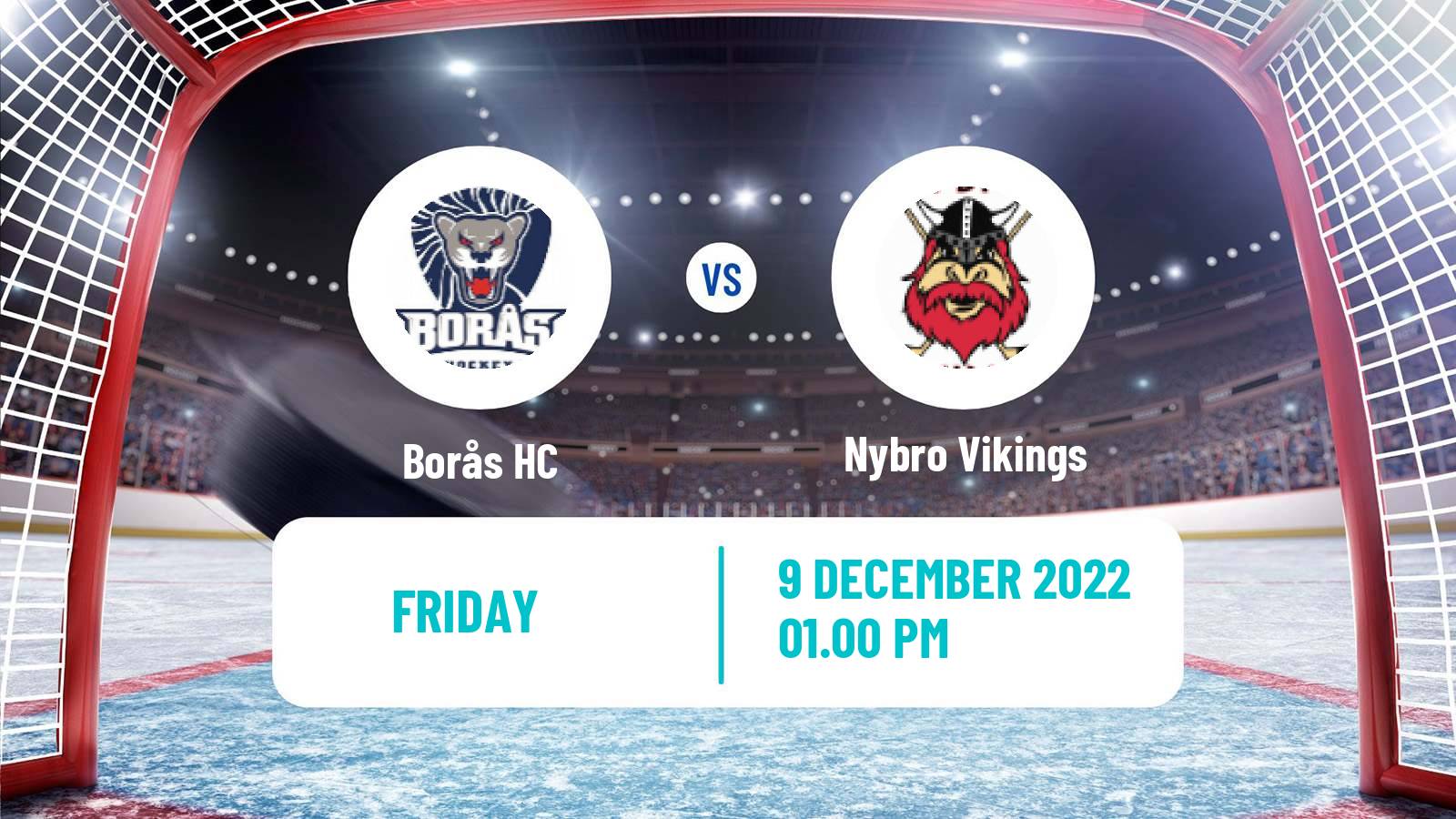 Hockey Swedish HockeyEttan Sodra Borås - Nybro Vikings