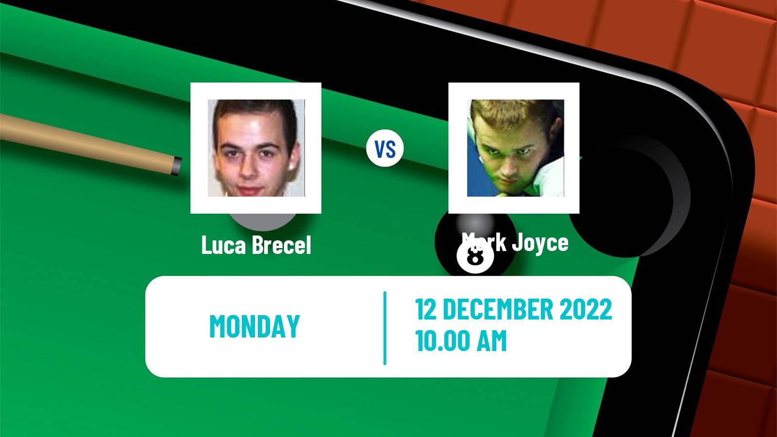 Snooker Snooker Luca Brecel - Mark Joyce