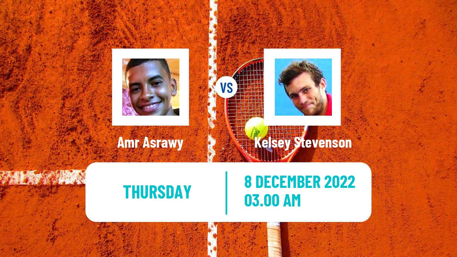 Tennis ITF Tournaments Amr Asrawy - Kelsey Stevenson