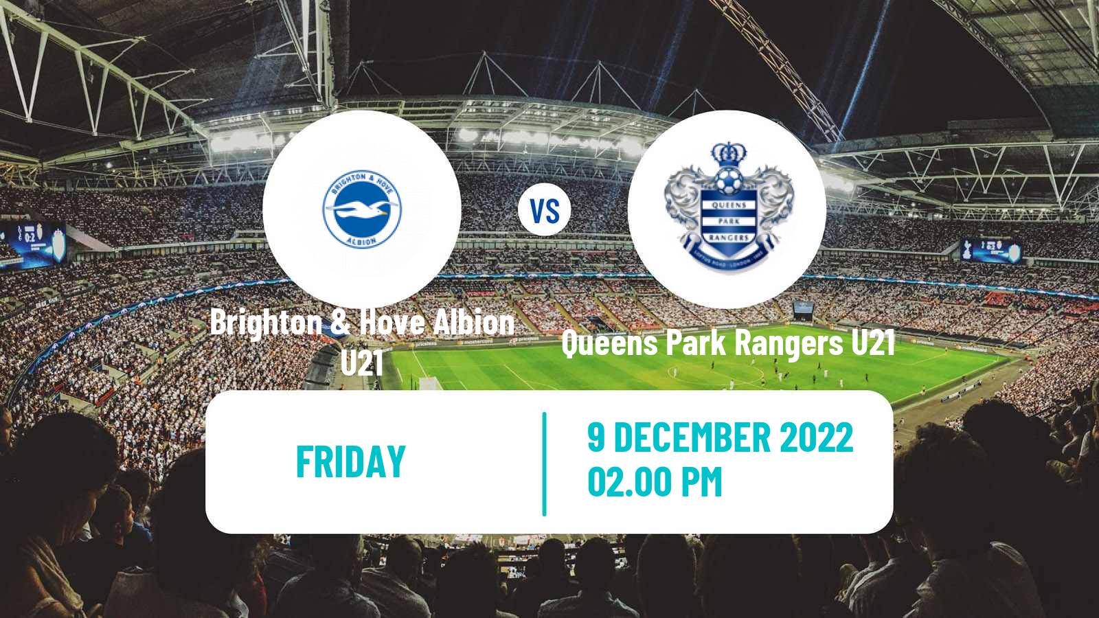 Soccer English Premier League Cup Brighton & Hove Albion U21 - Queens Park Rangers U21