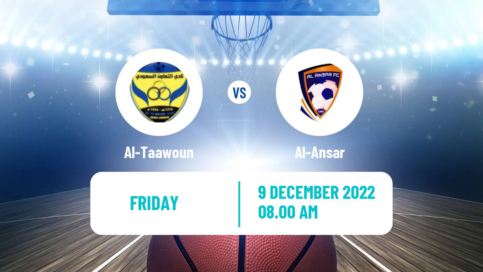 Basketball Saudi Premier League Basketball Al-Taawoun - Al-Ansar