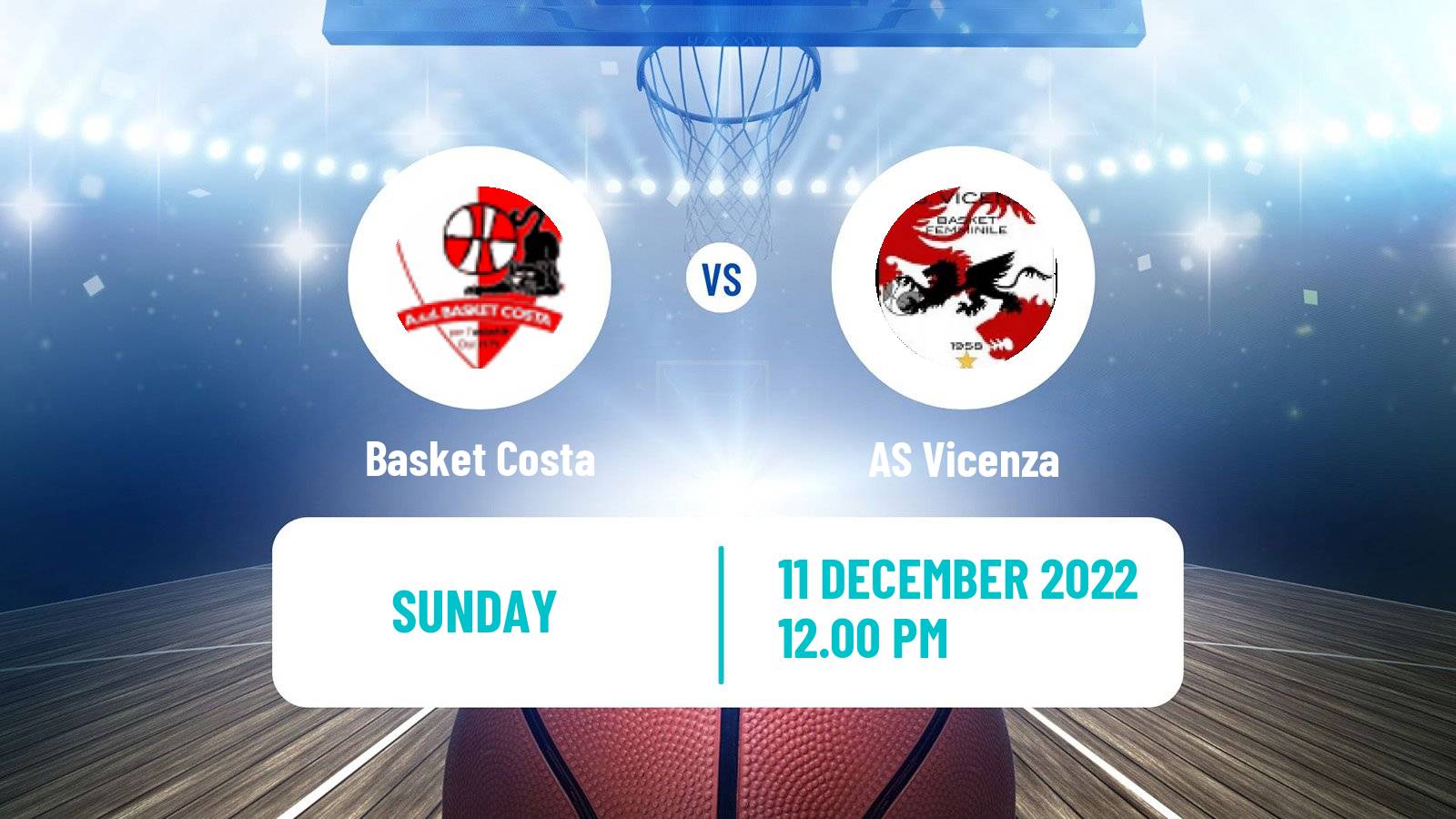 Basketball Italian Serie A2 North Basketball Women Basket Costa - Vicenza