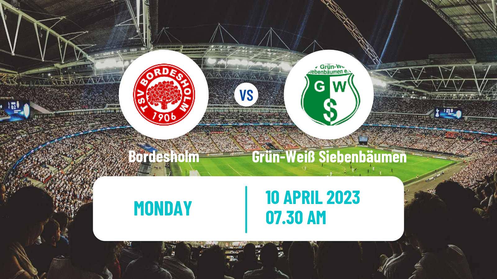 Soccer German Oberliga Schleswig-Holstein Bordesholm - Grün-Weiß Siebenbäumen