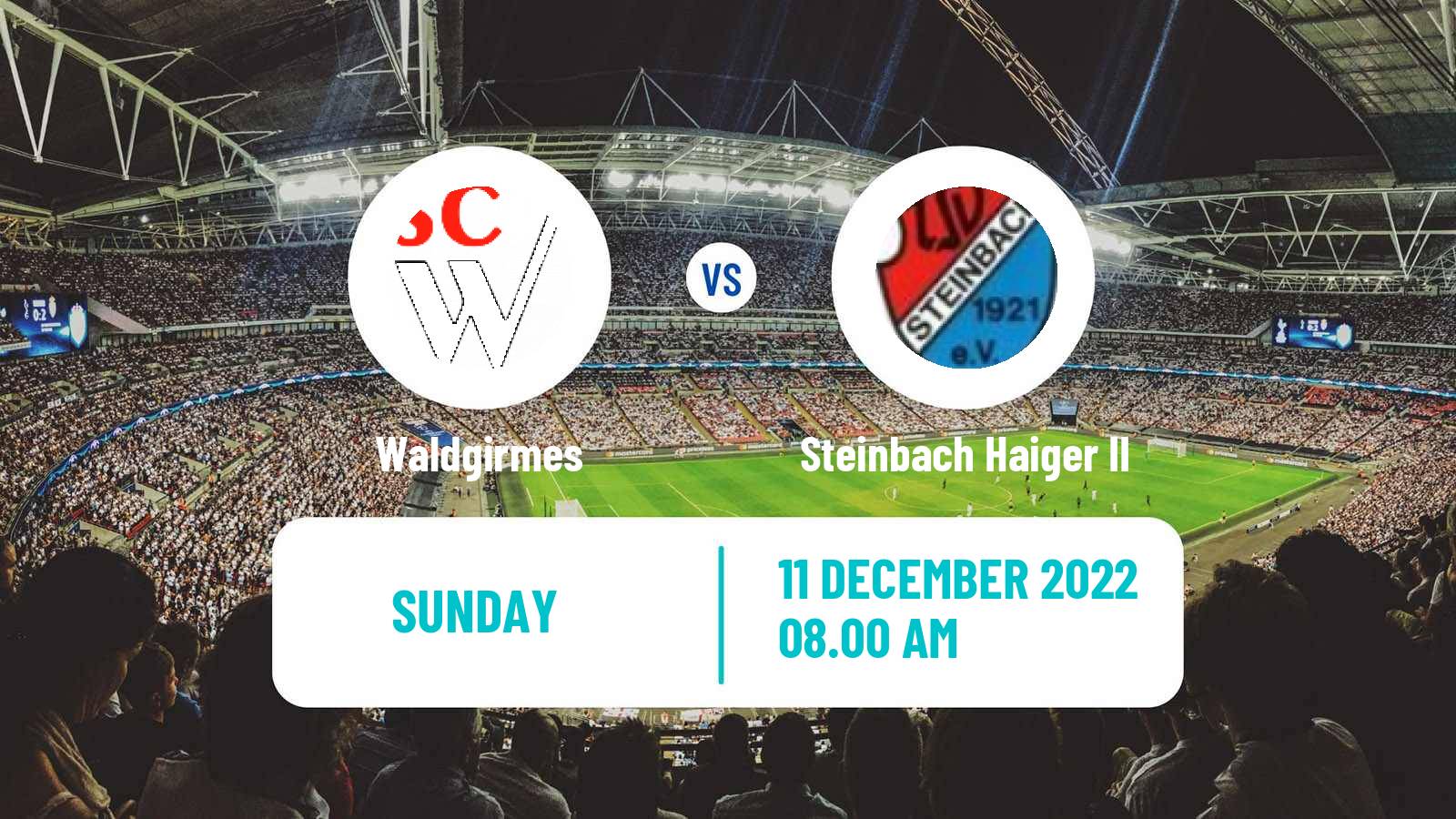 Soccer German Oberliga Hessen Waldgirmes - Steinbach Haiger II