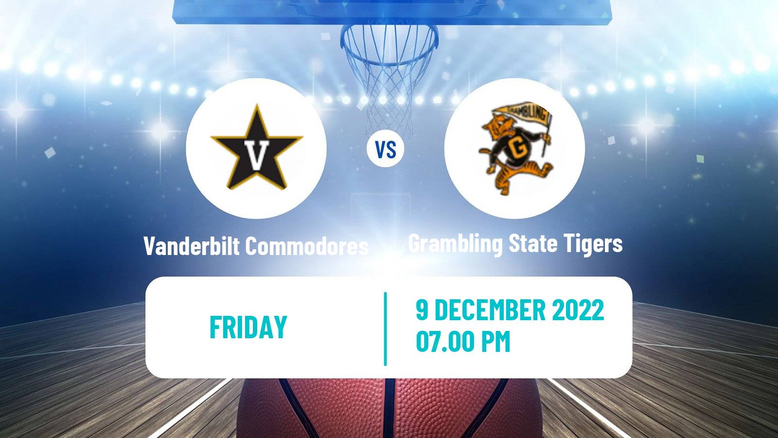 Basketball NCAA College Basketball Vanderbilt Commodores - Grambling State Tigers