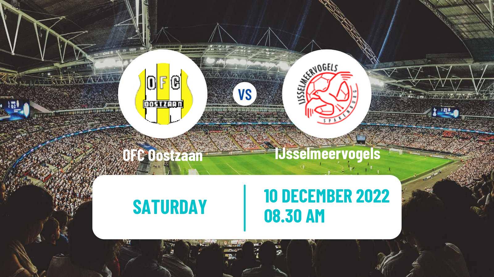 Soccer Dutch Tweede Divisie OFC Oostzaan - IJsselmeervogels