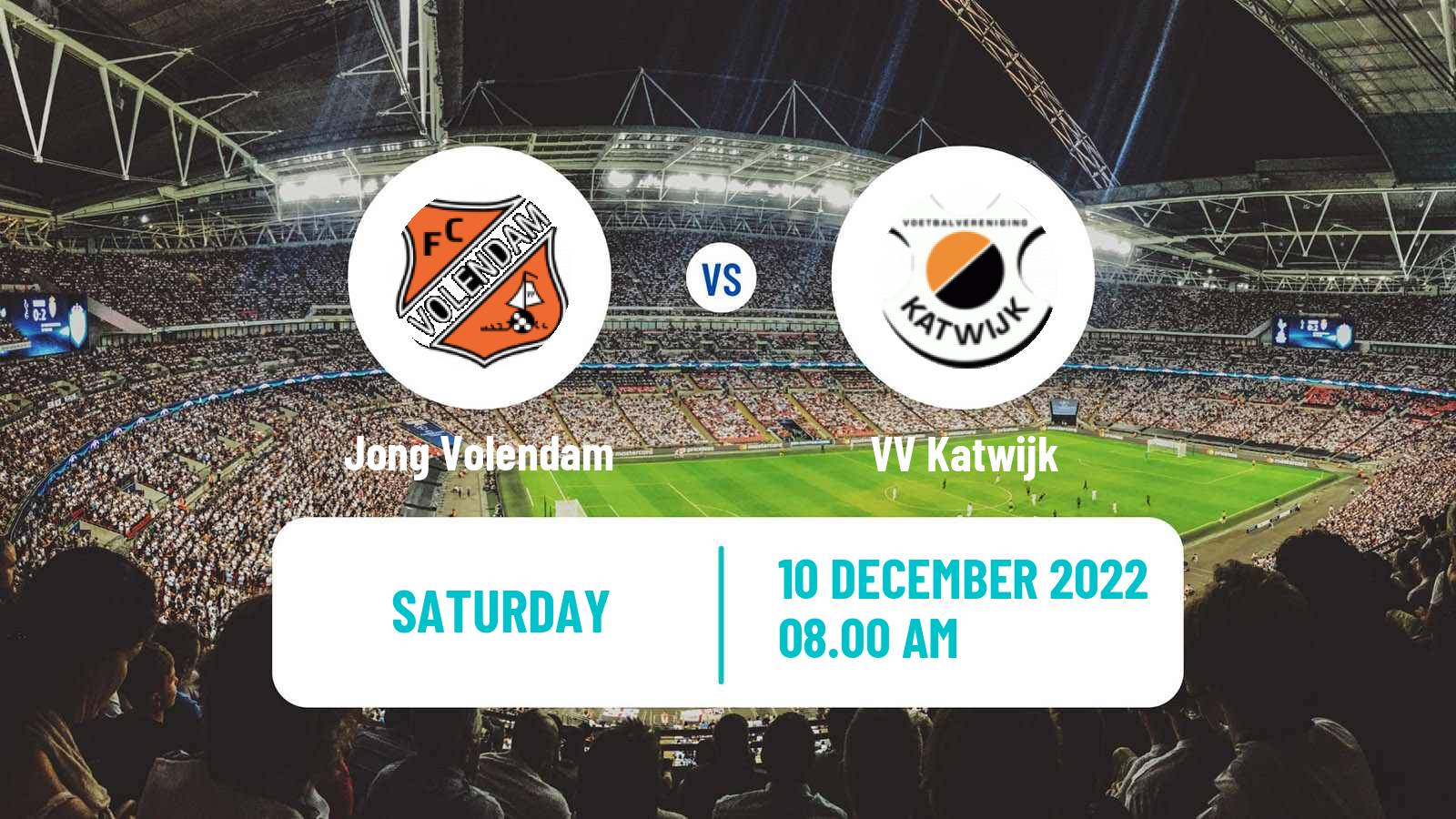 Soccer Dutch Tweede Divisie Jong Volendam - Katwijk