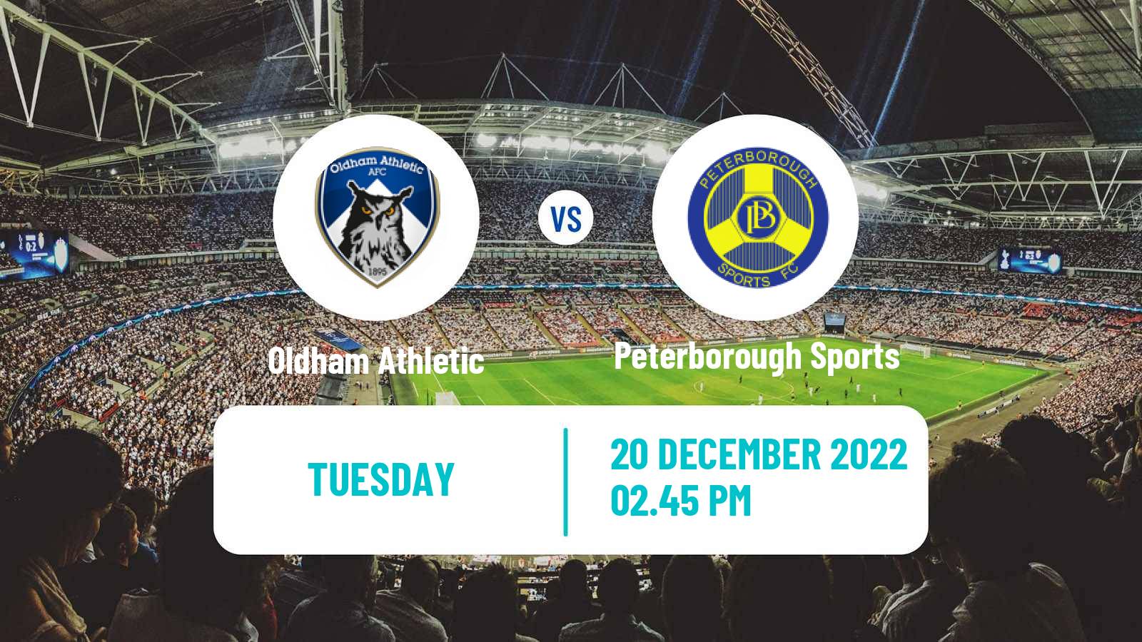 Soccer English FA Trophy Oldham Athletic - Peterborough Sports